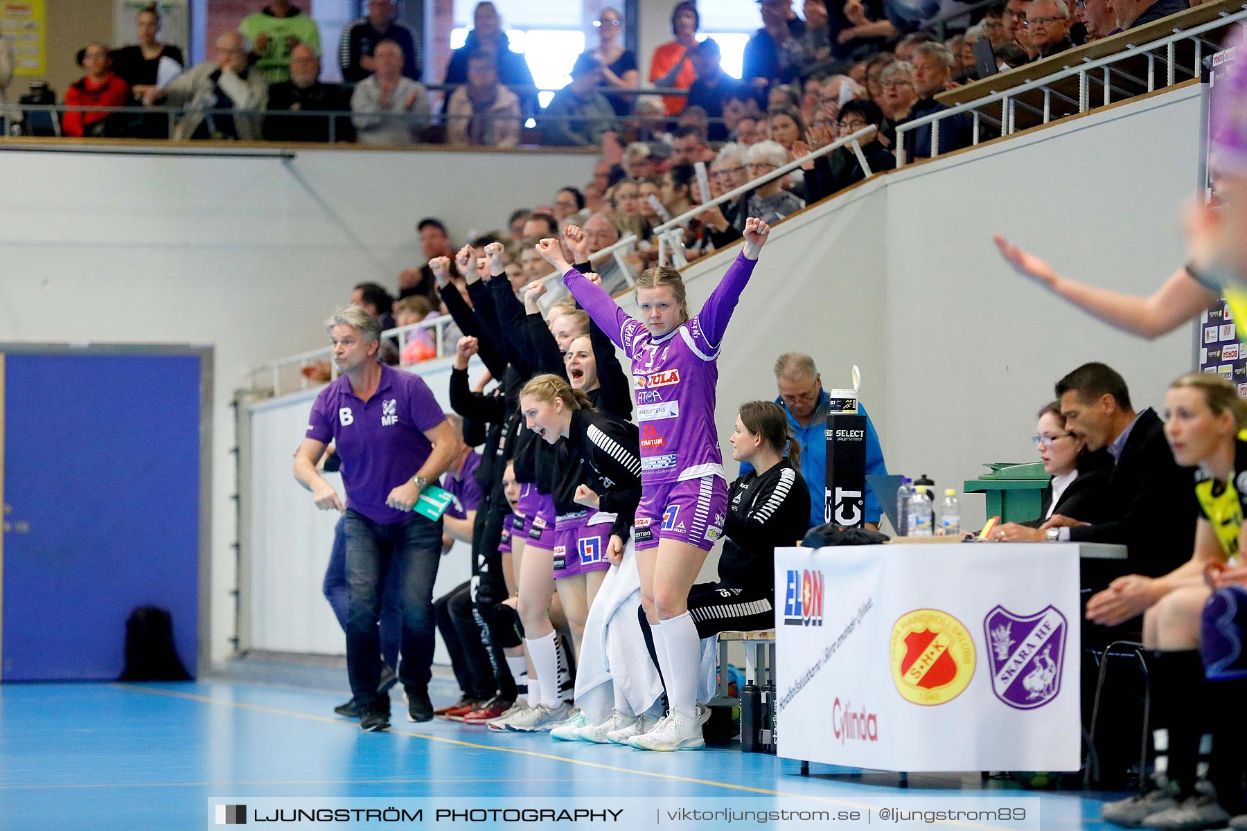 Skara HF-IK Sävehof 1/4-final 2 19-24,dam,Skara Idrottshall,Skara,Sverige,Handboll,,2019,217487