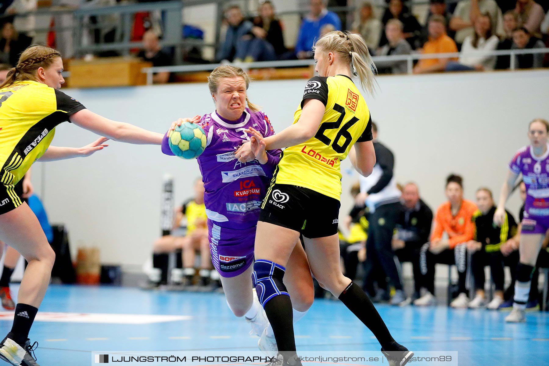 Skara HF-IK Sävehof 1/4-final 2 19-24,dam,Skara Idrottshall,Skara,Sverige,Handboll,,2019,217496