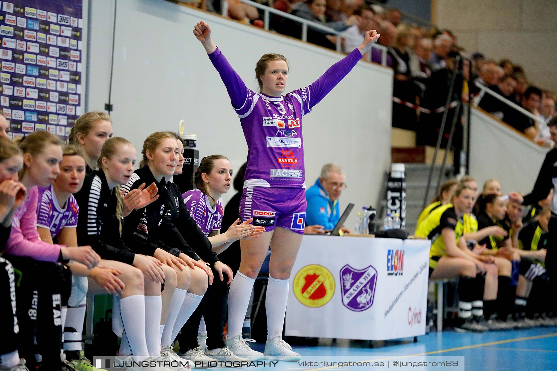 Skara HF-IK Sävehof 1/4-final 2 19-24,dam,Skara Idrottshall,Skara,Sverige,Handboll,,2019,217515