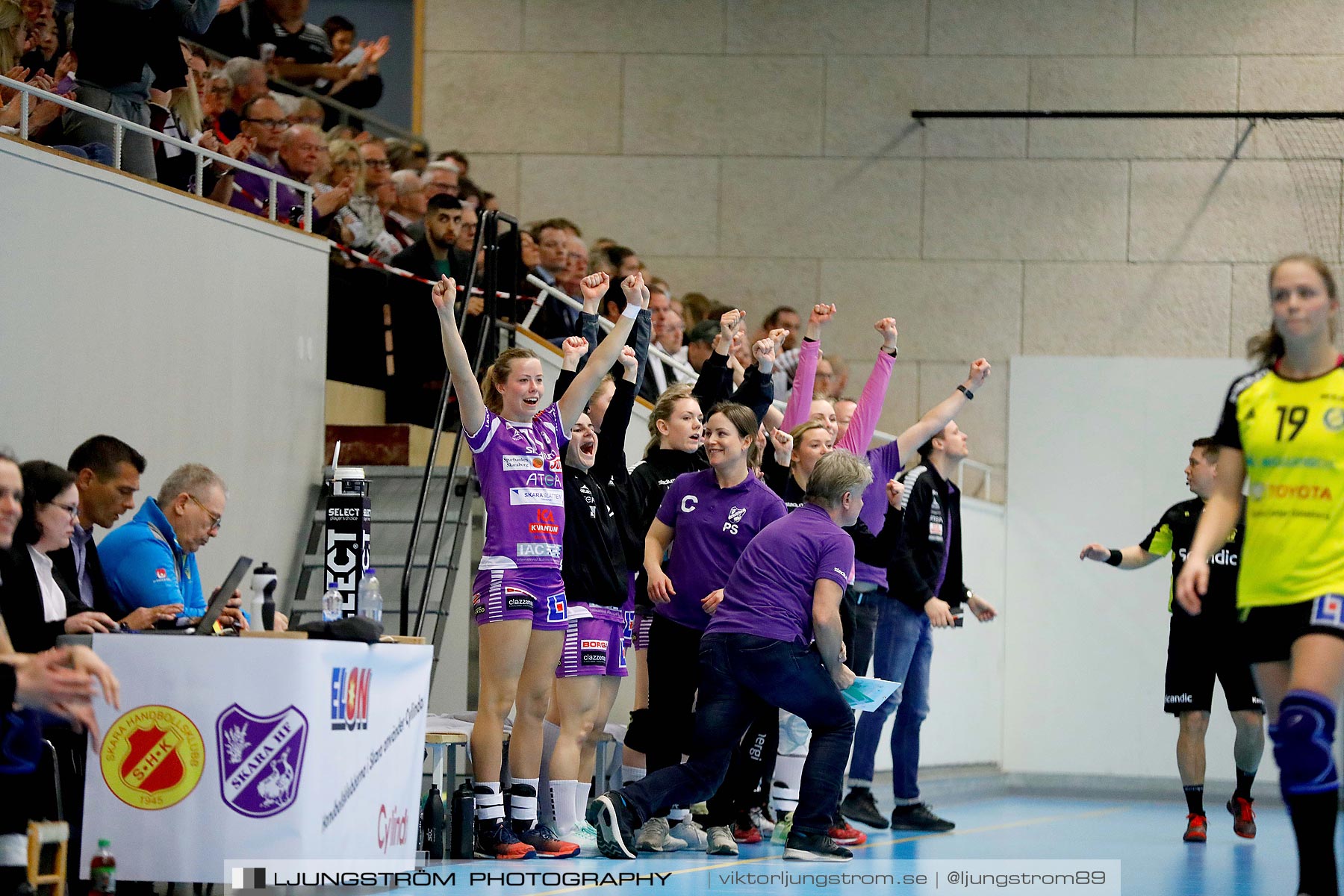 Skara HF-IK Sävehof 1/4-final 2 19-24,dam,Skara Idrottshall,Skara,Sverige,Handboll,,2019,217539