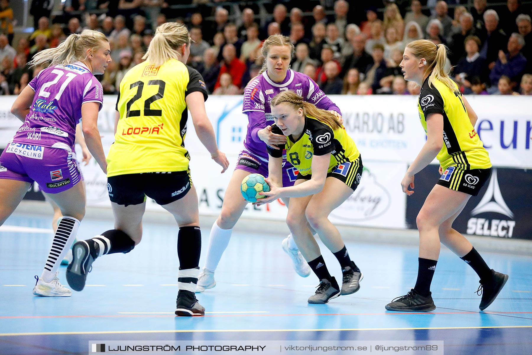 Skara HF-IK Sävehof 1/4-final 2 19-24,dam,Skara Idrottshall,Skara,Sverige,Handboll,,2019,217550