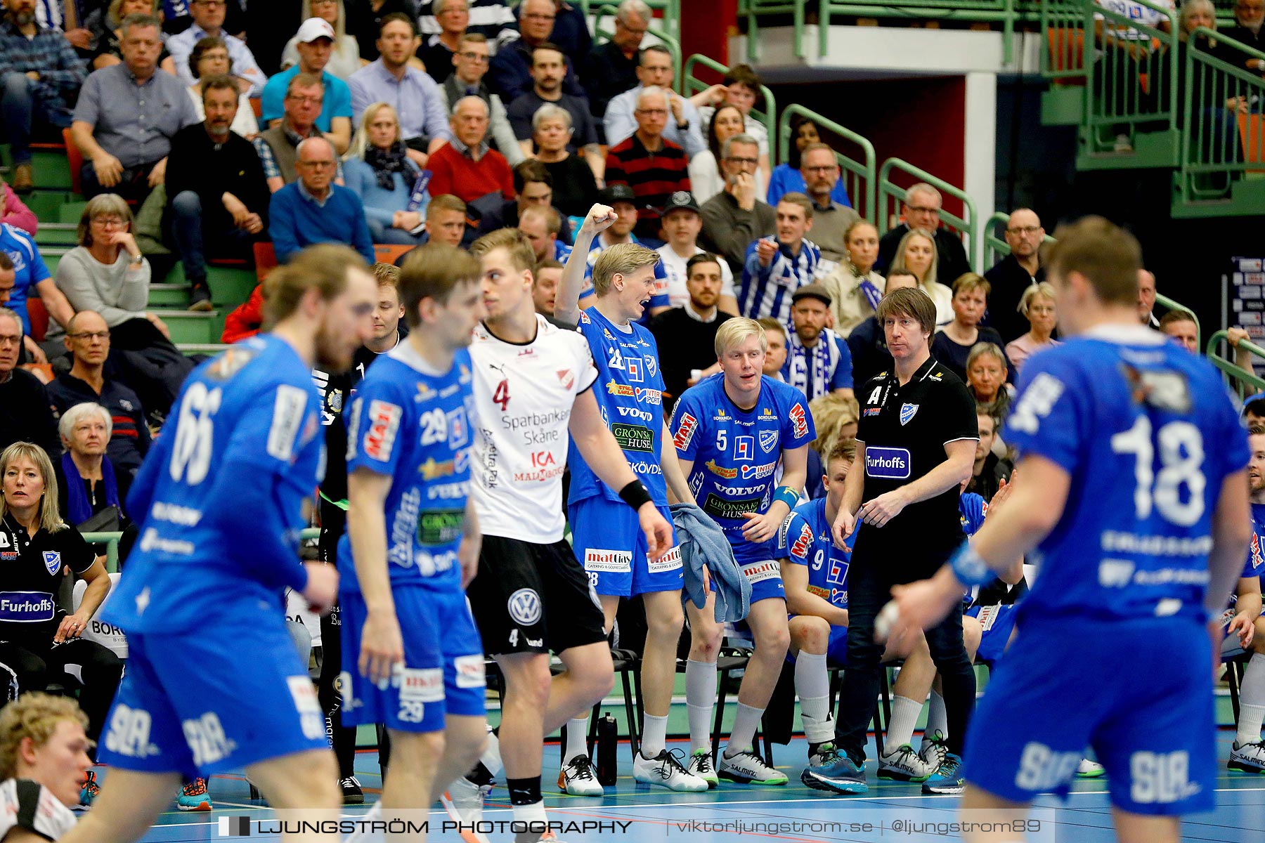 IFK Skövde HK-Lugi HF 1/4-final 1 27-26,herr,Arena Skövde,Skövde,Sverige,Handboll,,2019,218526