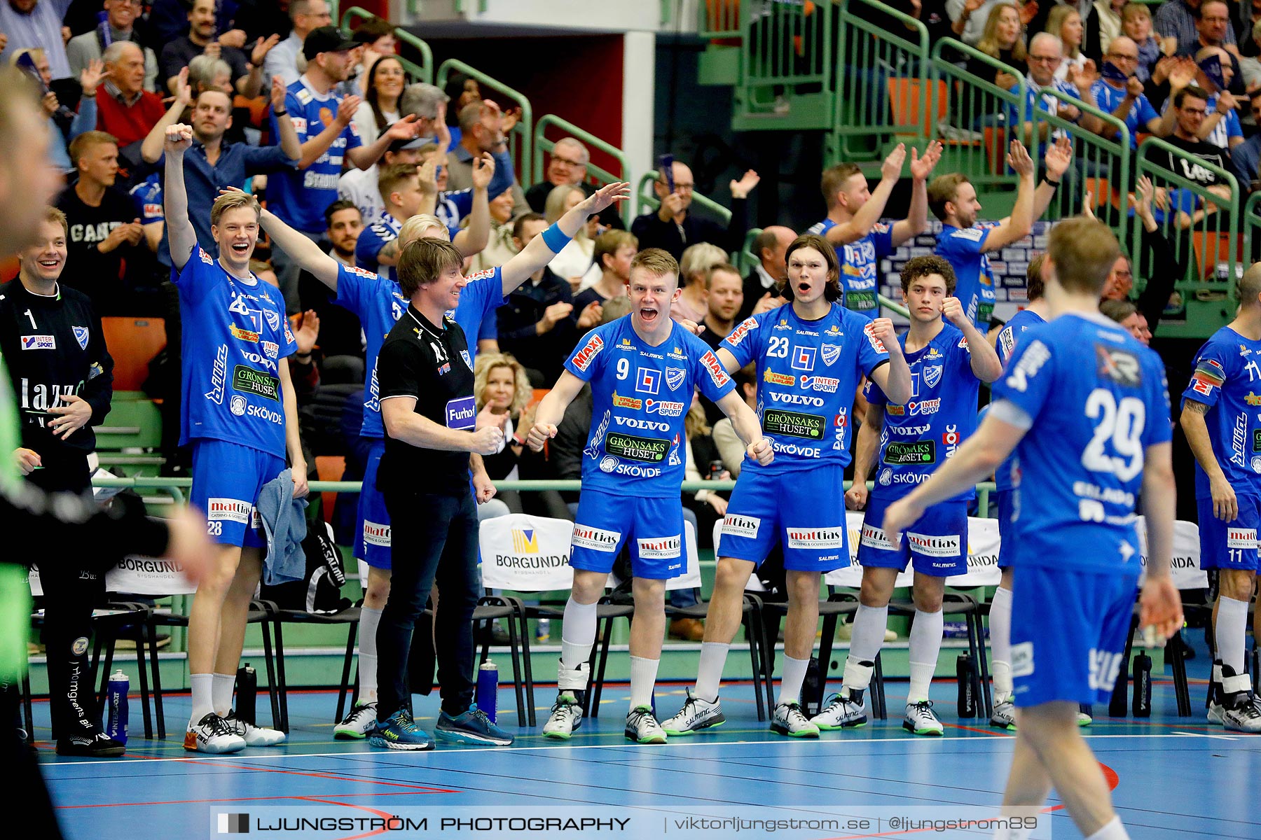 IFK Skövde HK-Lugi HF 1/4-final 1 27-26,herr,Arena Skövde,Skövde,Sverige,Handboll,,2019,218534