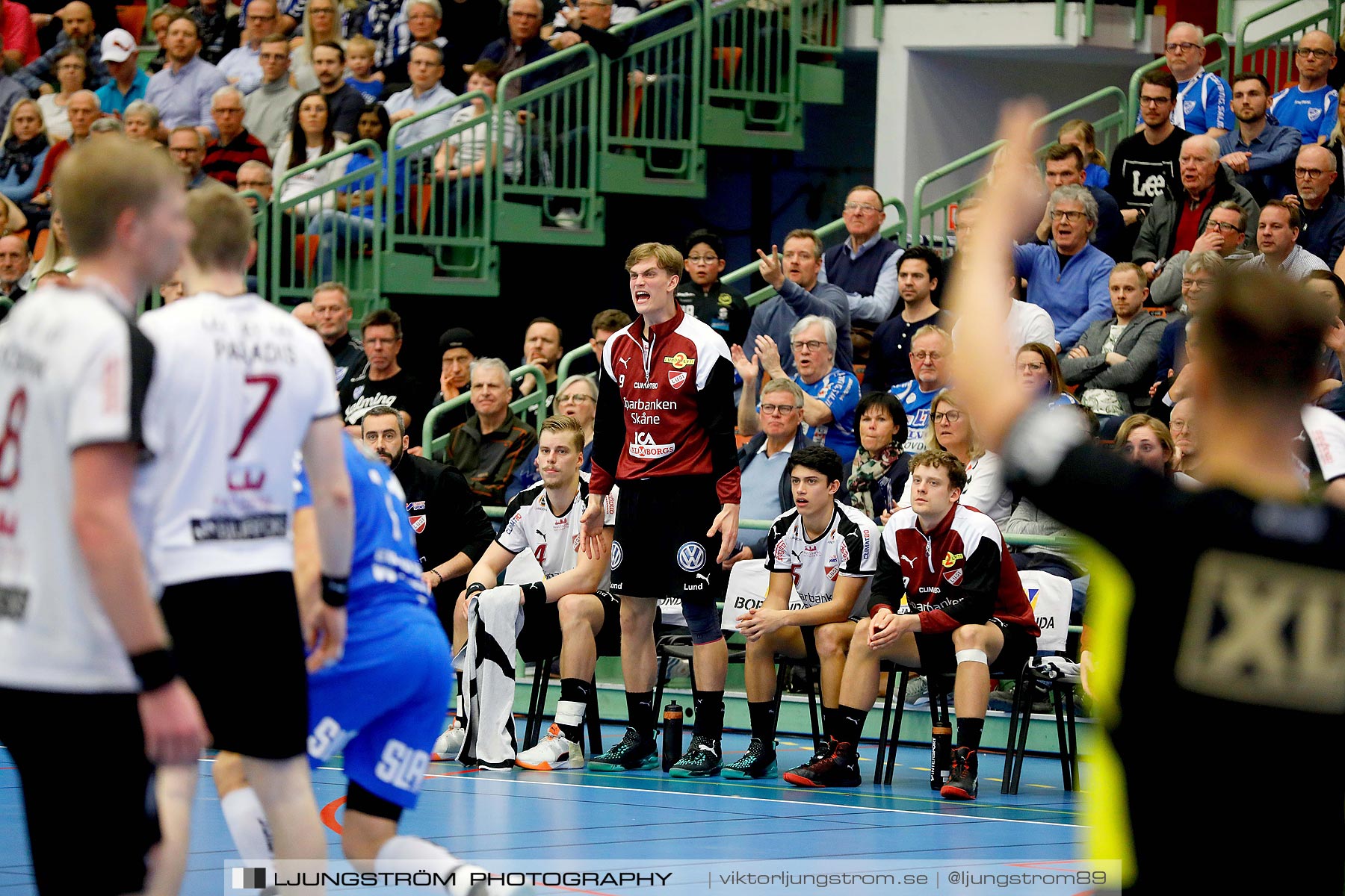 IFK Skövde HK-Lugi HF 1/4-final 1 27-26,herr,Arena Skövde,Skövde,Sverige,Handboll,,2019,218594