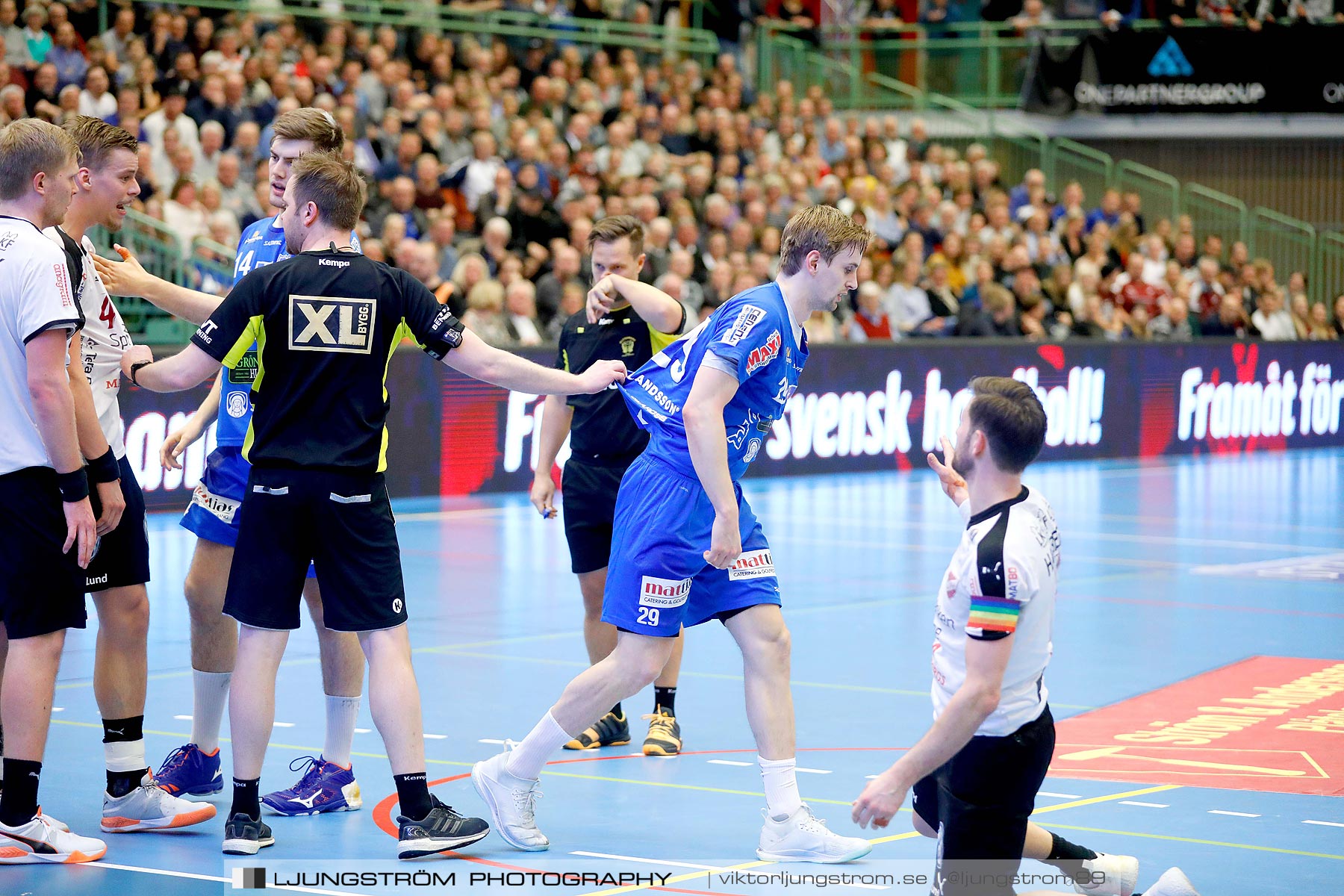 IFK Skövde HK-Lugi HF 1/4-final 1 27-26,herr,Arena Skövde,Skövde,Sverige,Handboll,,2019,218603