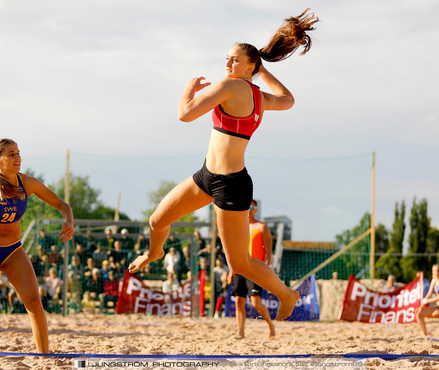 Sverige-Norge Damer 2-1,dam,Sturebadet,Ulricehamn,Sverige,Beachhandboll,Handboll,2019,220841