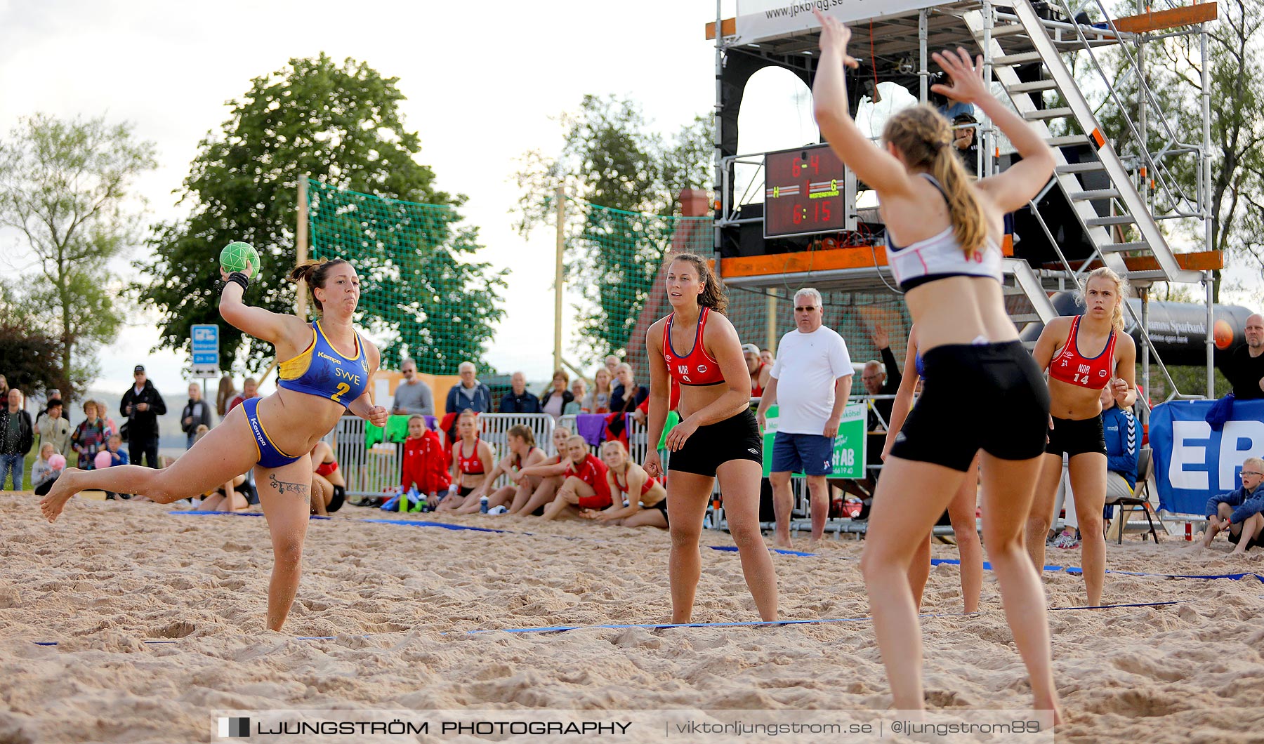 Sverige-Norge Damer 2-1,dam,Sturebadet,Ulricehamn,Sverige,Beachhandboll,Handboll,2019,220852