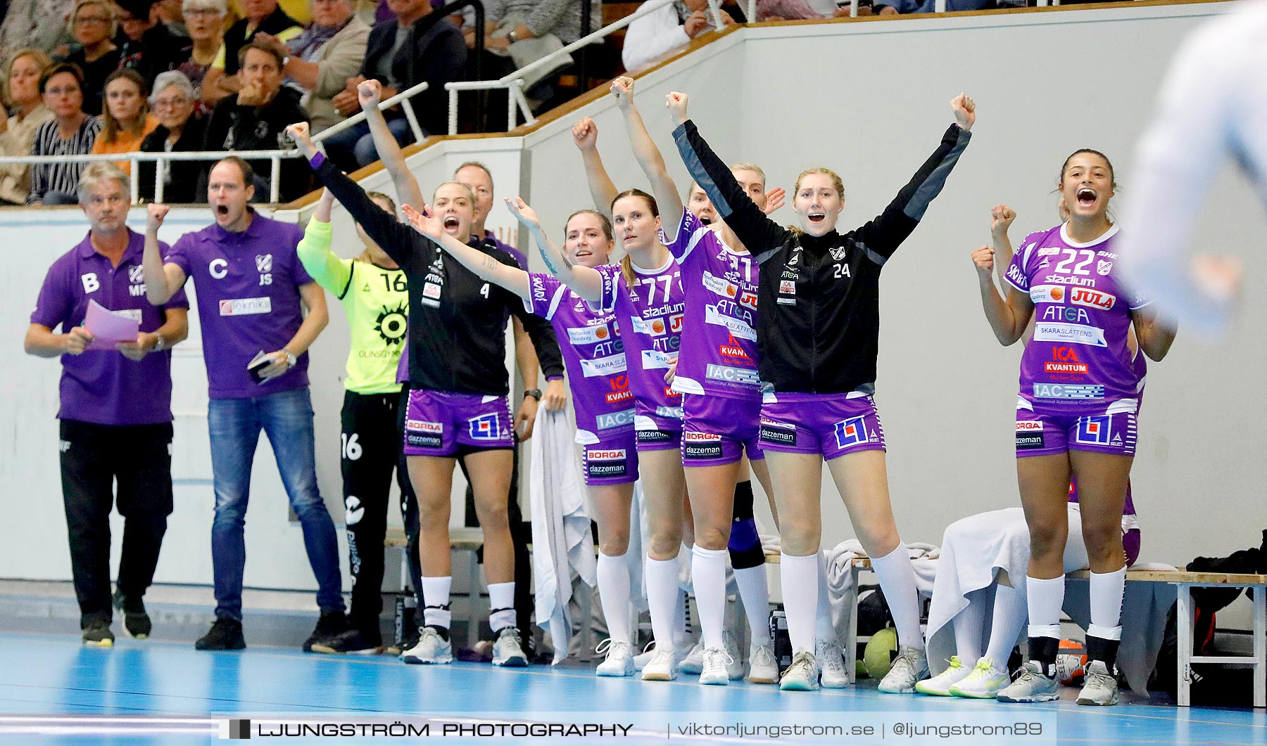 Skara HF-Kungälvs HK 22-21,dam,Skara Idrottshall,Skara,Sverige,Handboll,,2019,222828