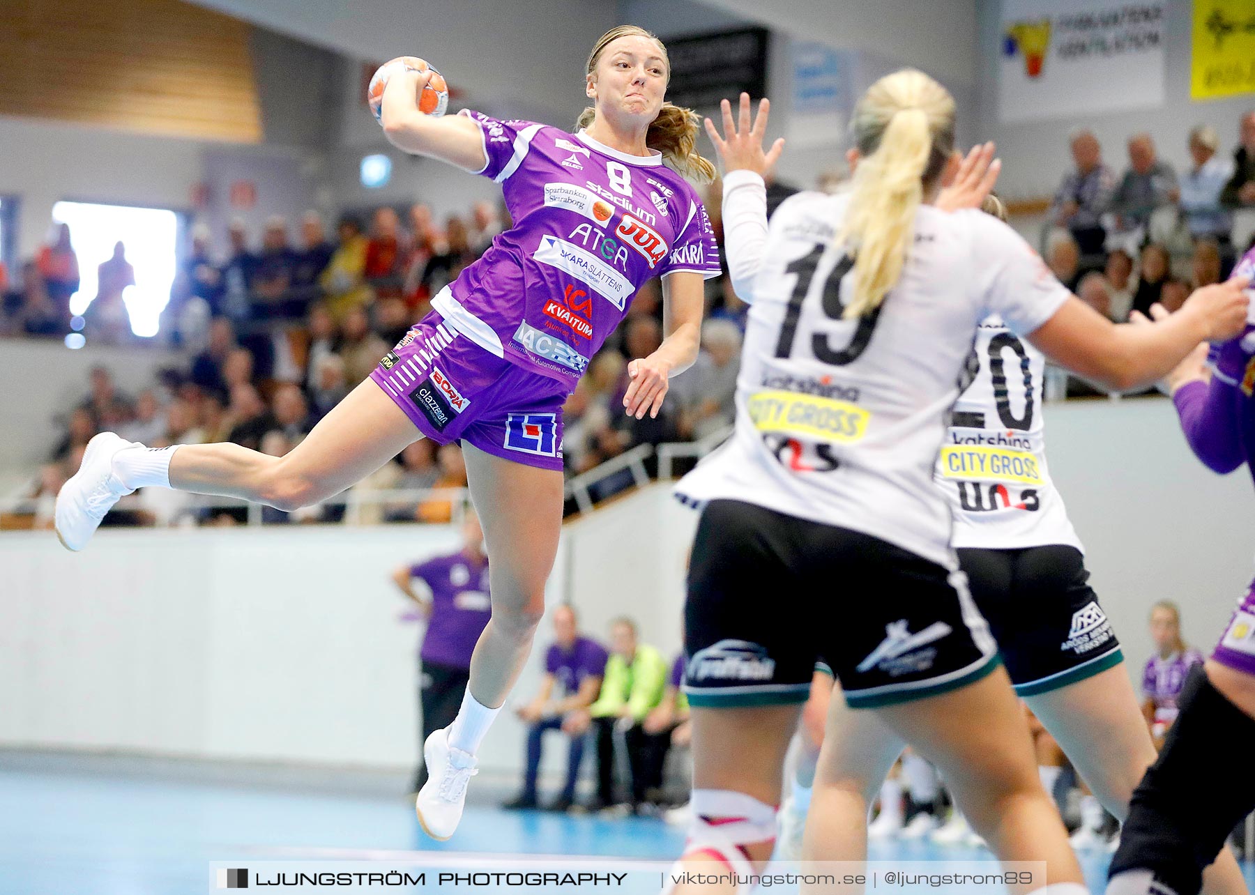 Skara HF-Kungälvs HK 22-21,dam,Skara Idrottshall,Skara,Sverige,Handboll,,2019,222845