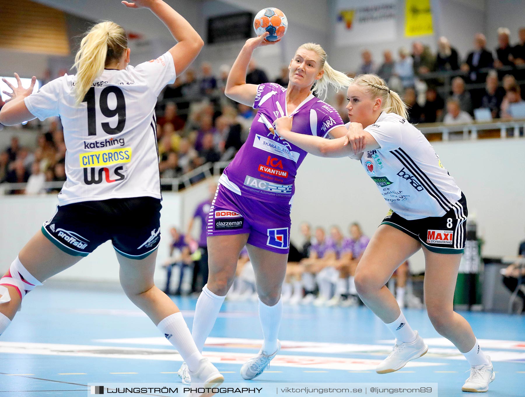 Skara HF-Kungälvs HK 22-21,dam,Skara Idrottshall,Skara,Sverige,Handboll,,2019,222855