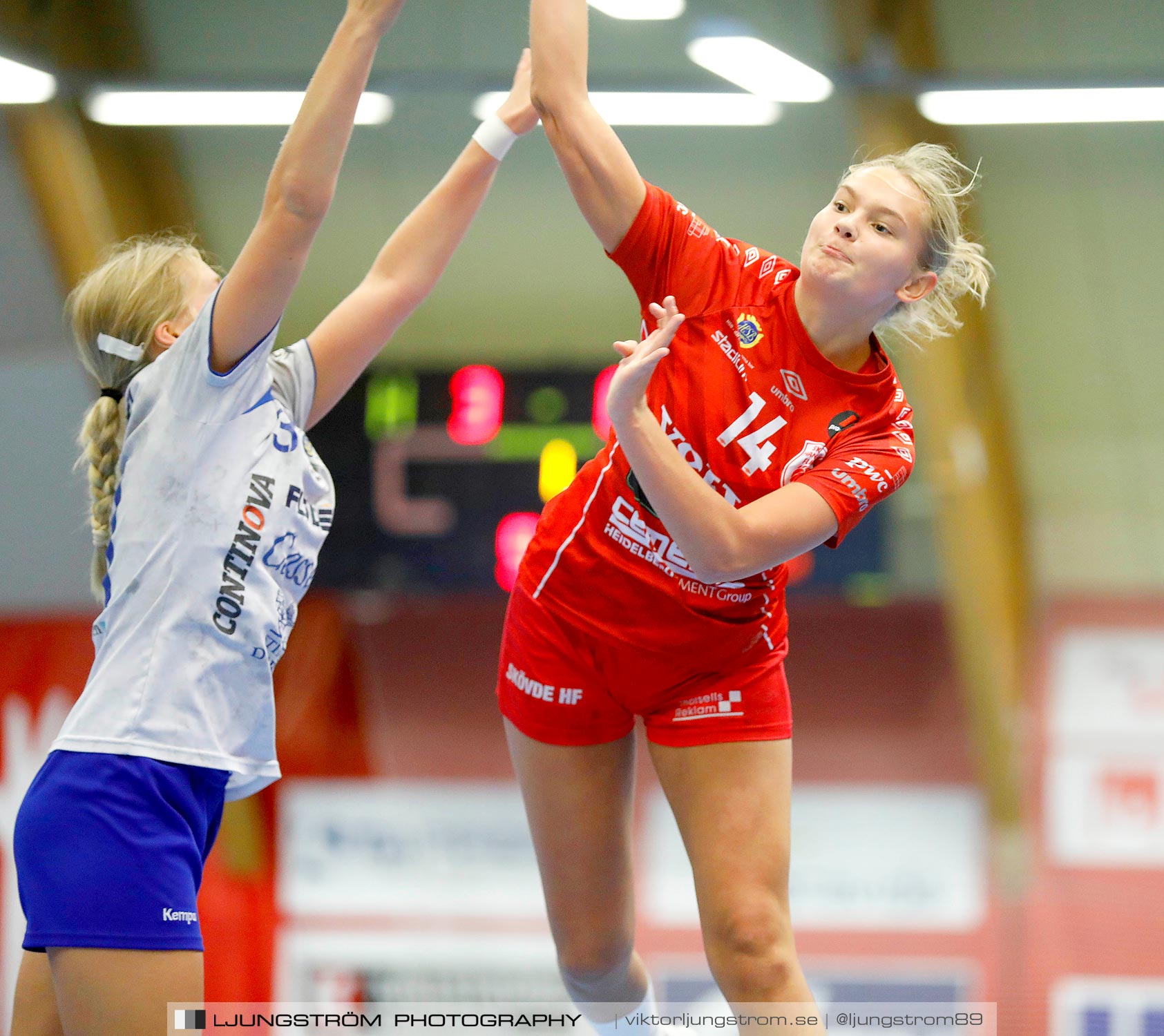 USM F16 Steg 1 Skövde HF 2-HK Aranäs Vit 15-28,dam,Skövde Idrottshall,Skövde,Sverige,Ungdoms-SM,Handboll,2019,223952