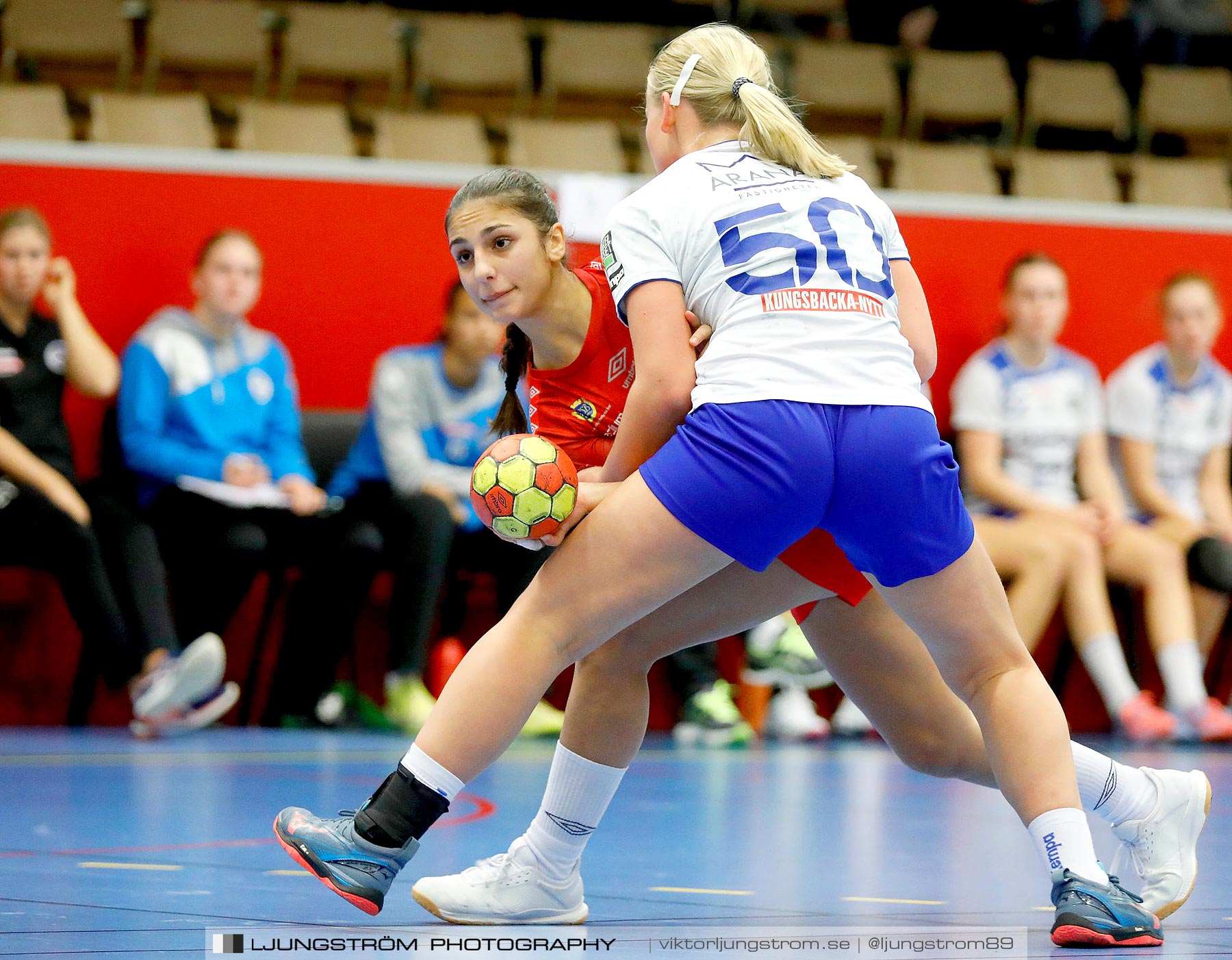 USM F16 Steg 1 Skövde HF 2-HK Aranäs Vit 15-28,dam,Skövde Idrottshall,Skövde,Sverige,Ungdoms-SM,Handboll,2019,223975