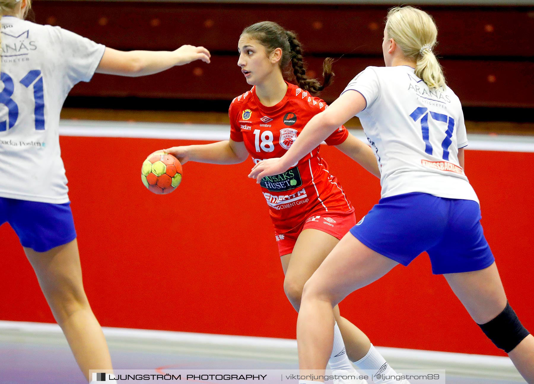 USM F16 Steg 1 Skövde HF 2-HK Aranäs Vit 15-28,dam,Skövde Idrottshall,Skövde,Sverige,Ungdoms-SM,Handboll,2019,223987