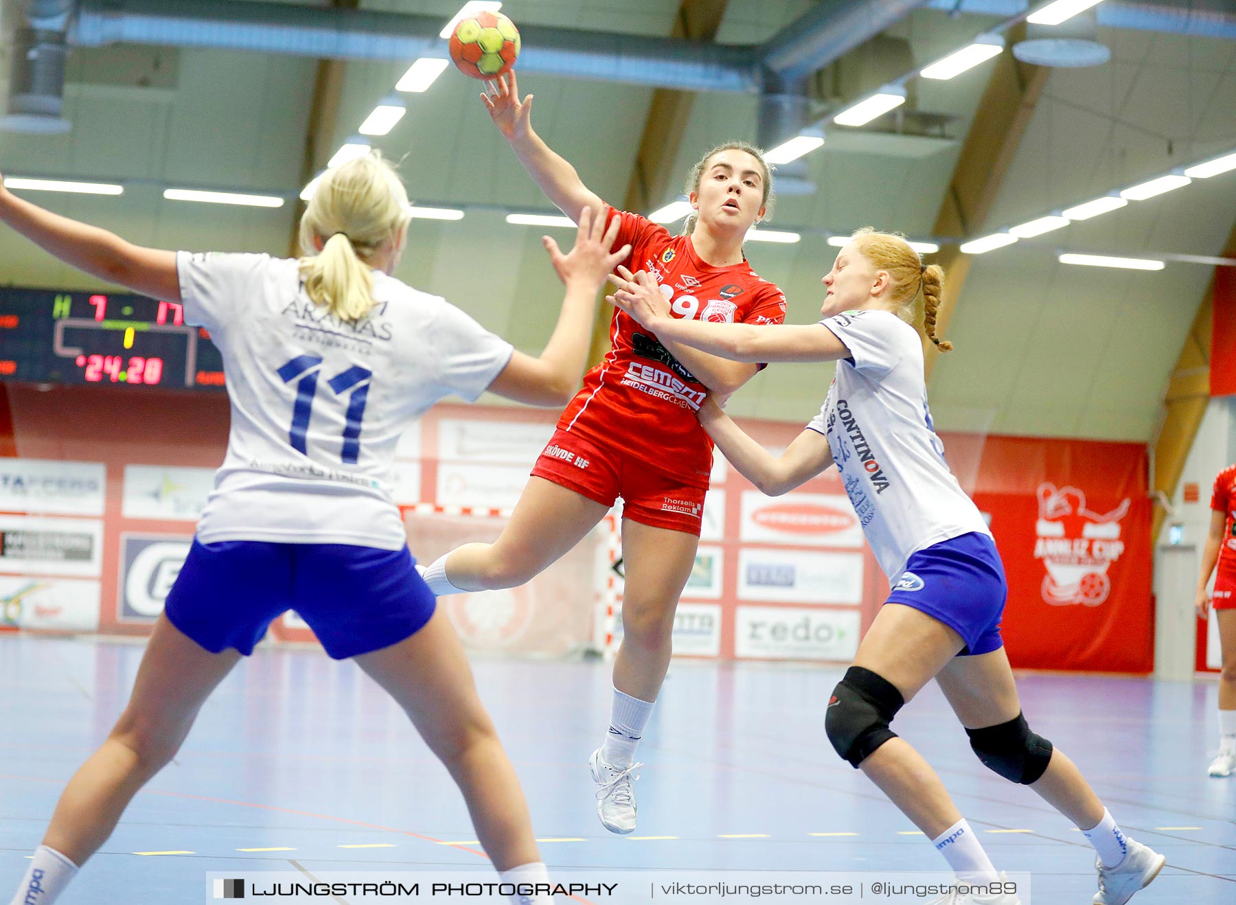 USM F16 Steg 1 Skövde HF 2-HK Aranäs Vit 15-28,dam,Skövde Idrottshall,Skövde,Sverige,Ungdoms-SM,Handboll,2019,223997