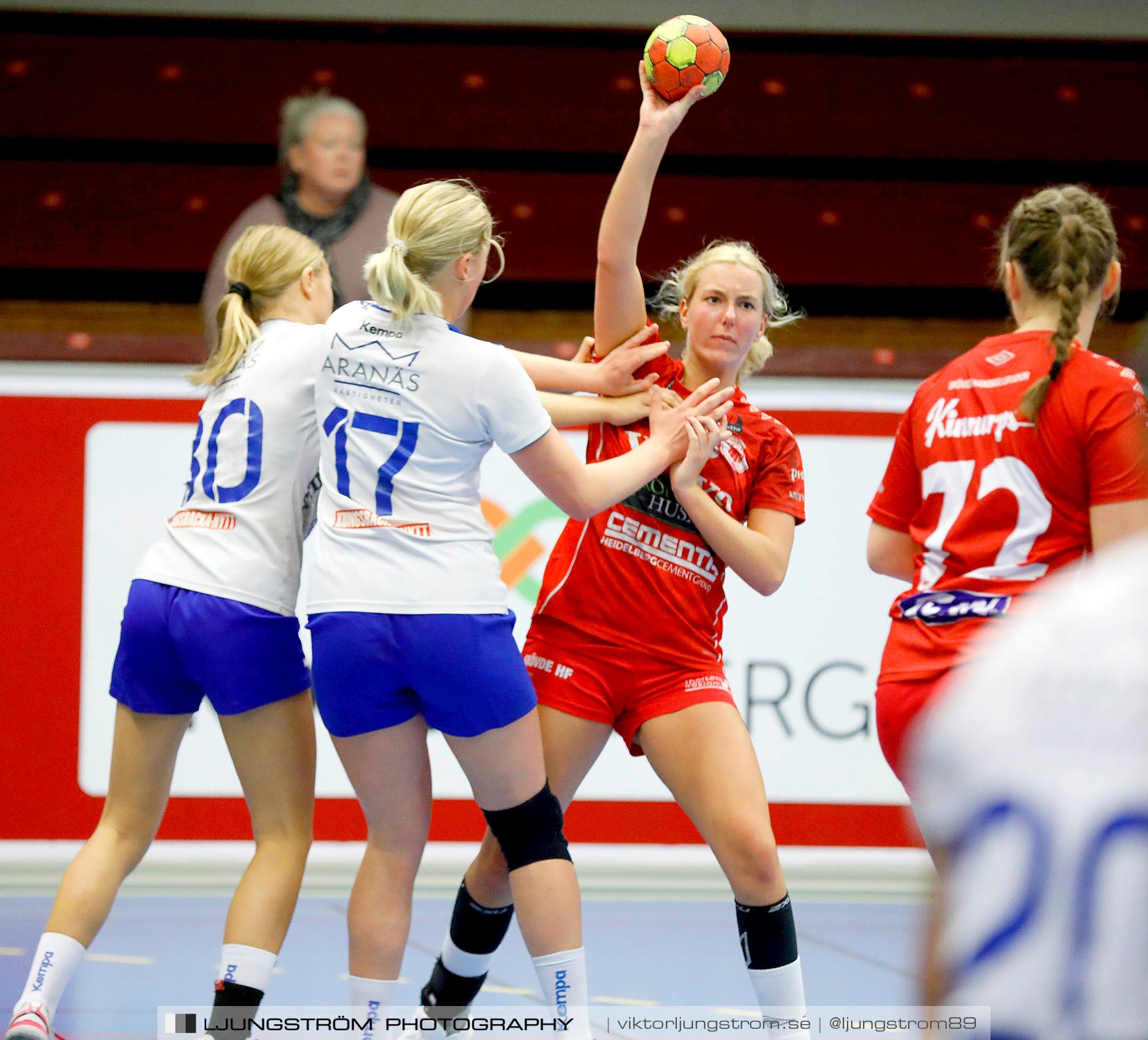 USM F16 Steg 1 Skövde HF 2-HK Aranäs Vit 15-28,dam,Skövde Idrottshall,Skövde,Sverige,Ungdoms-SM,Handboll,2019,224035