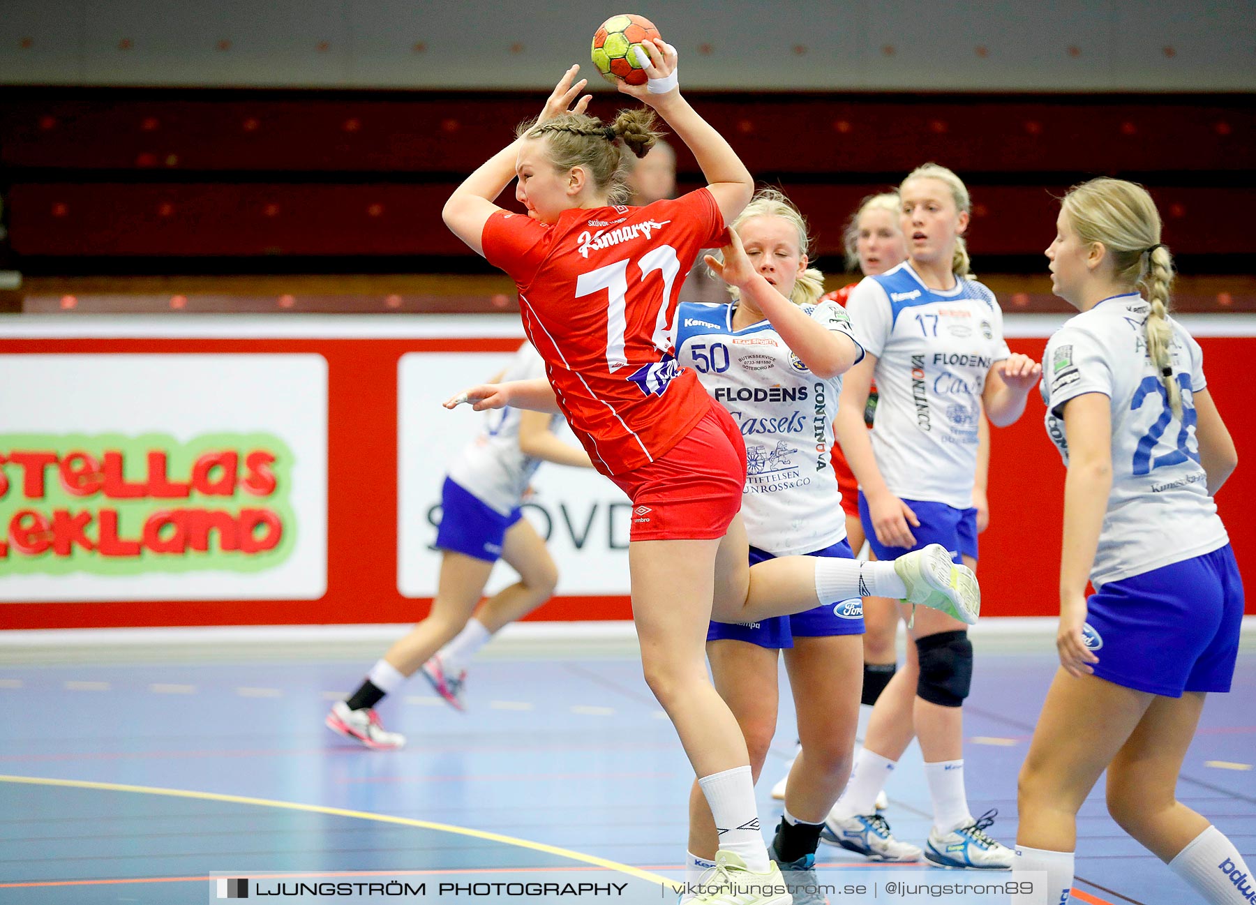 USM F16 Steg 1 Skövde HF 2-HK Aranäs Vit 15-28,dam,Skövde Idrottshall,Skövde,Sverige,Ungdoms-SM,Handboll,2019,224036