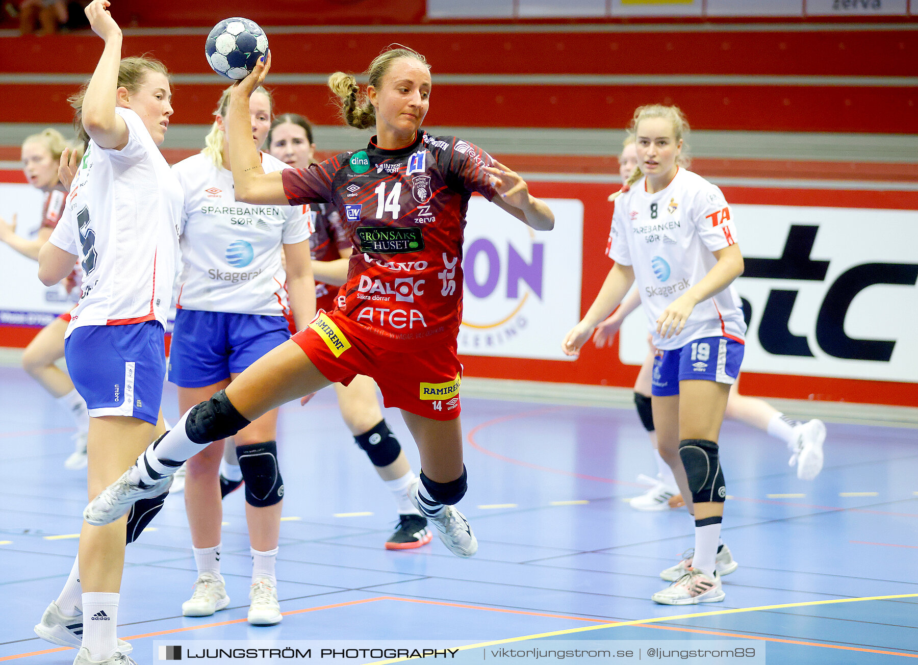 Träningsmatch Skövde HF-Gjerpen Håndball 25-26,dam,Skövde Idrottshall,Skövde,Sverige,Handboll,,2022,288022