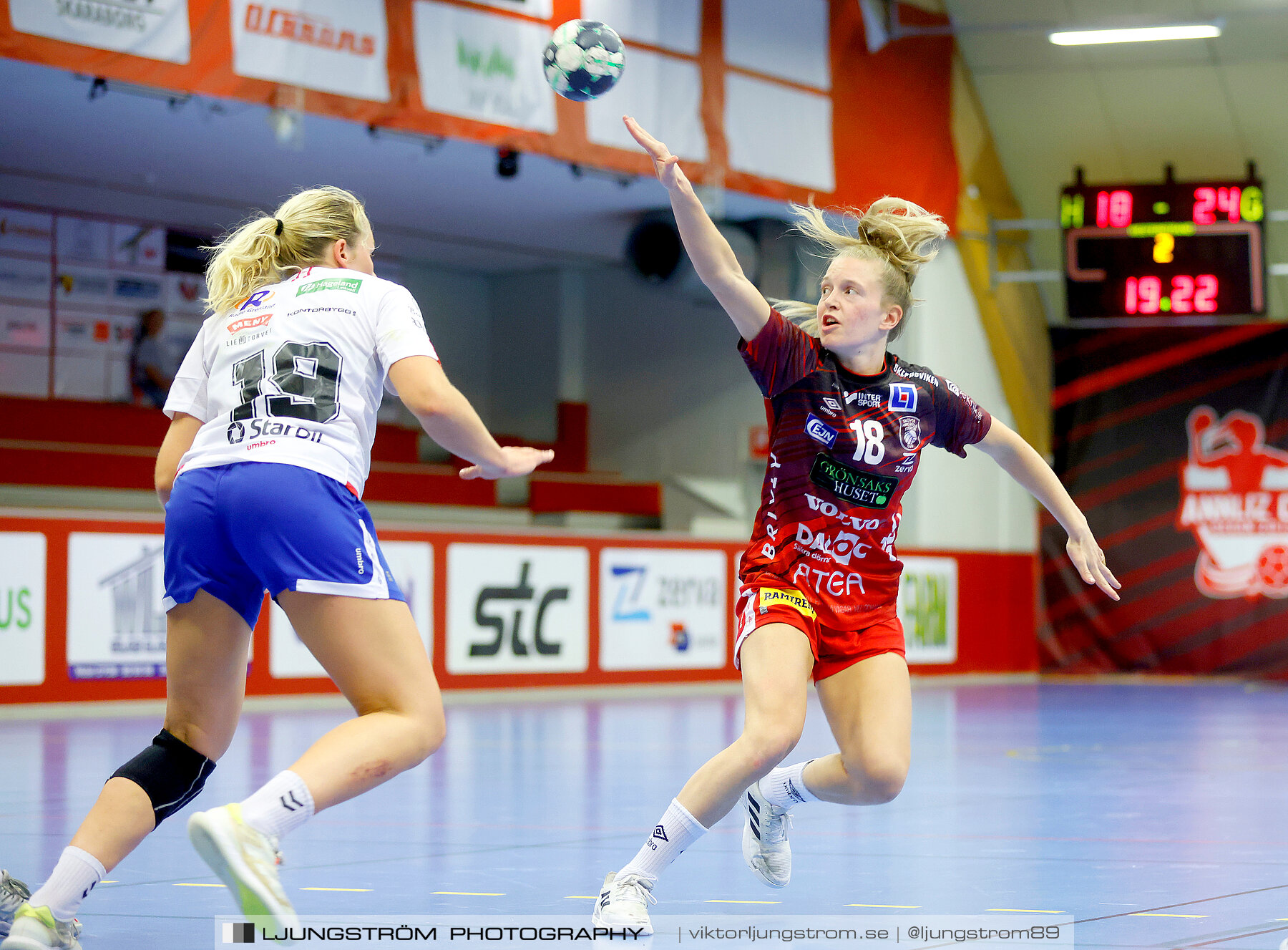 Träningsmatch Skövde HF-Gjerpen Håndball 25-26,dam,Skövde Idrottshall,Skövde,Sverige,Handboll,,2022,288127