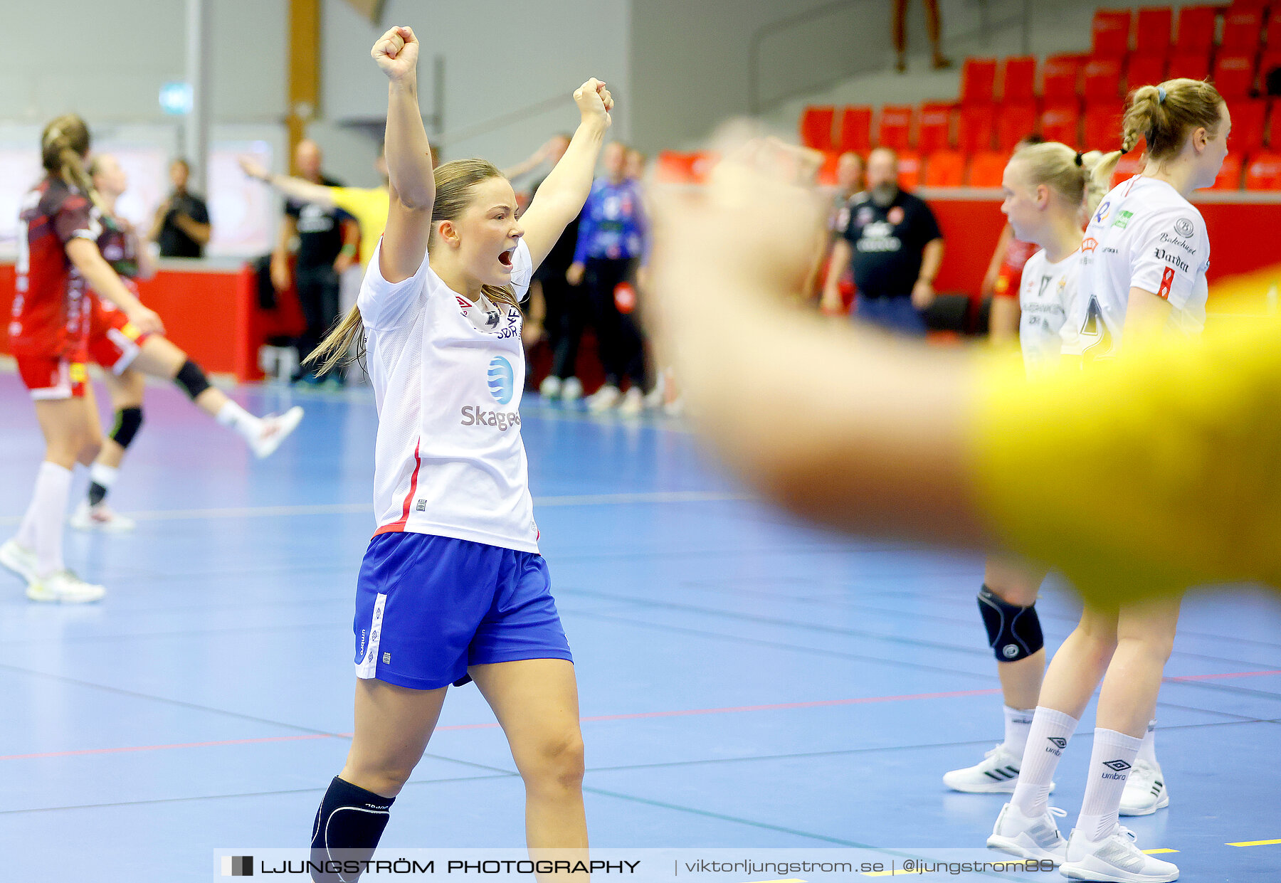 Träningsmatch Skövde HF-Gjerpen Håndball 25-26,dam,Skövde Idrottshall,Skövde,Sverige,Handboll,,2022,288161