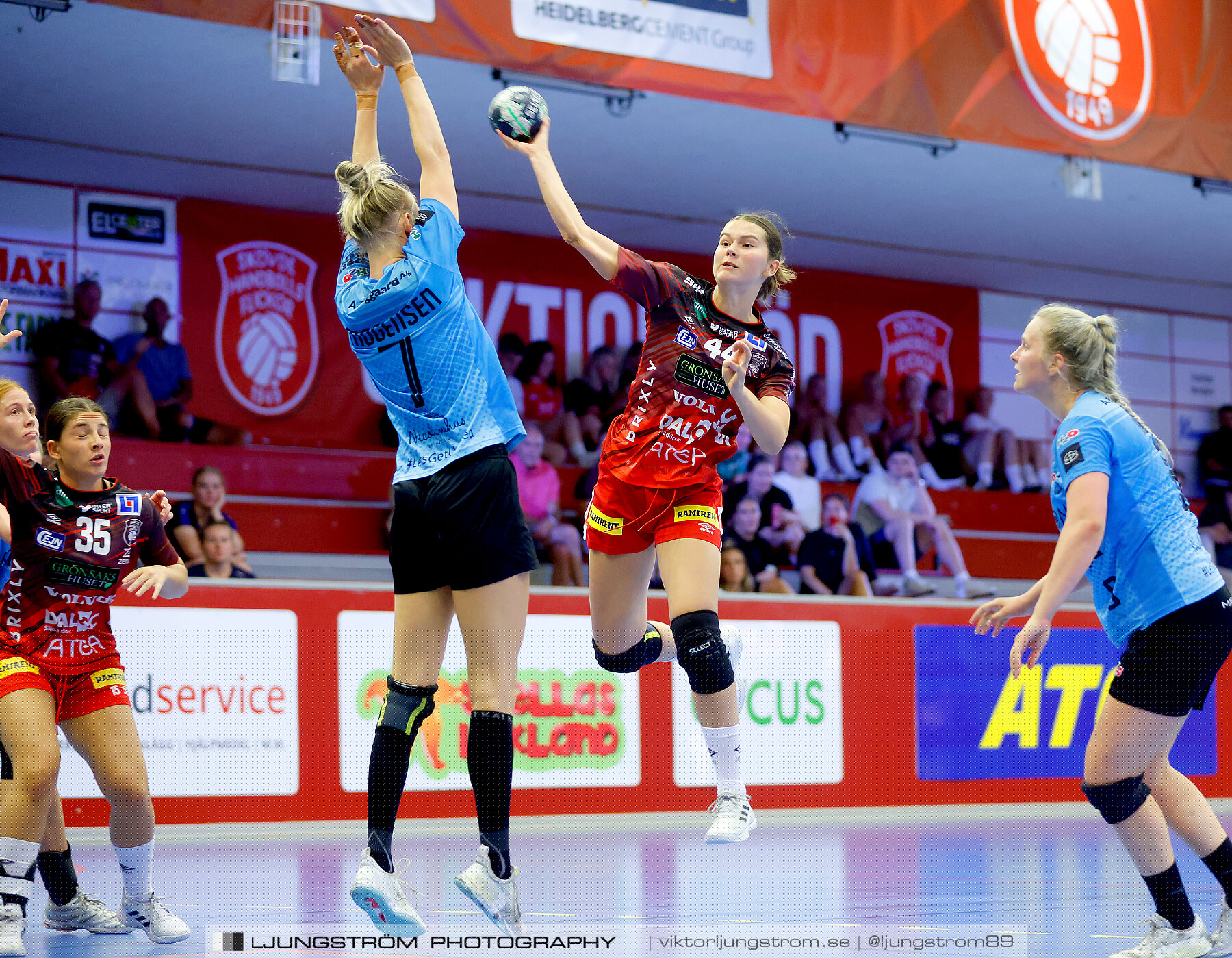 Annliz Cup Superelit Skövde HF-Aarhus United 23-31,dam,Skövde Idrottshall,Skövde,Sverige,Handboll,,2022,294052