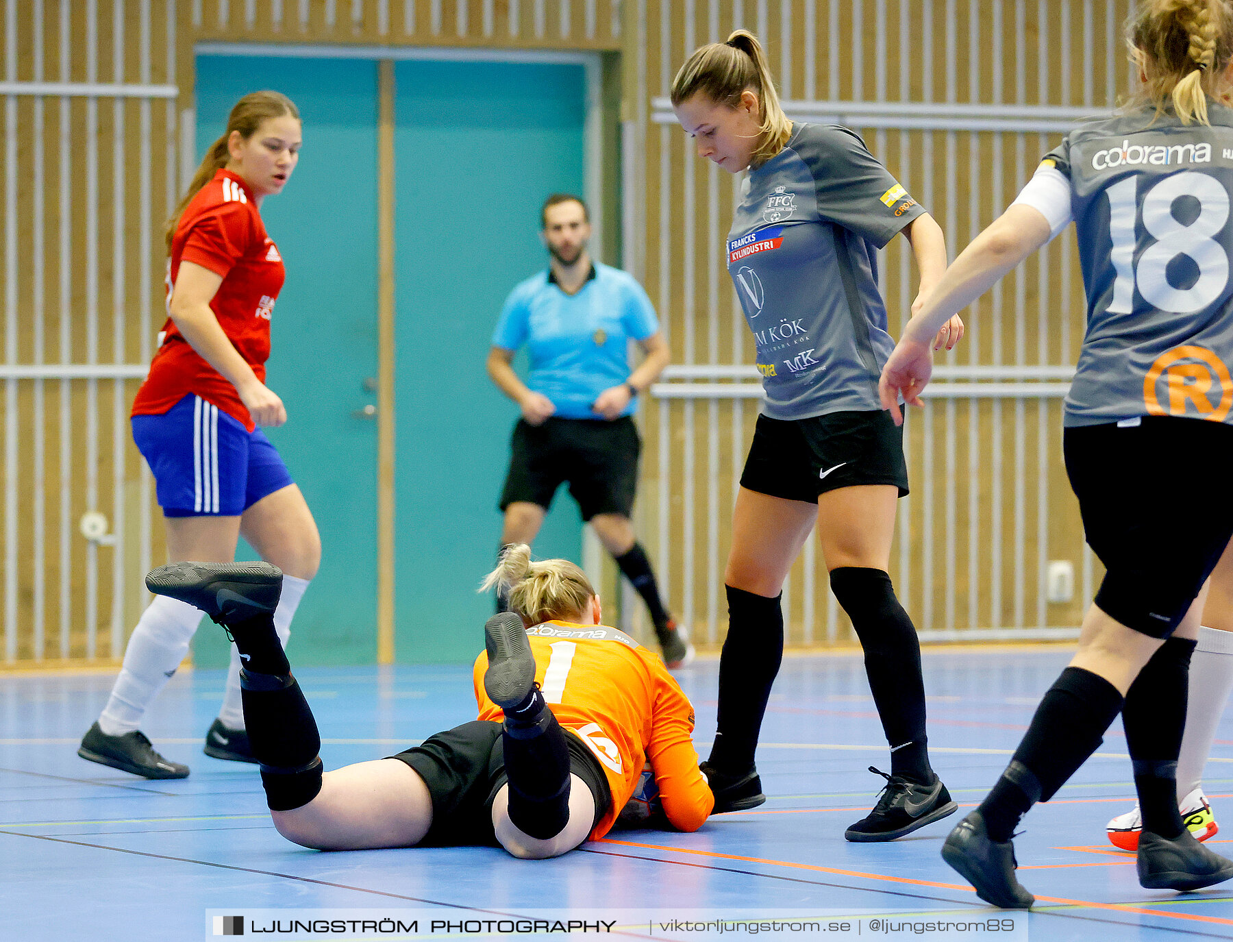 Skövde Futsalcup 2022 Damer Falköping Futsal Club-IFK Wreta Kloster 2 4-0,dam,Arena Skövde,Skövde,Sverige,Futsal,,2022,297586