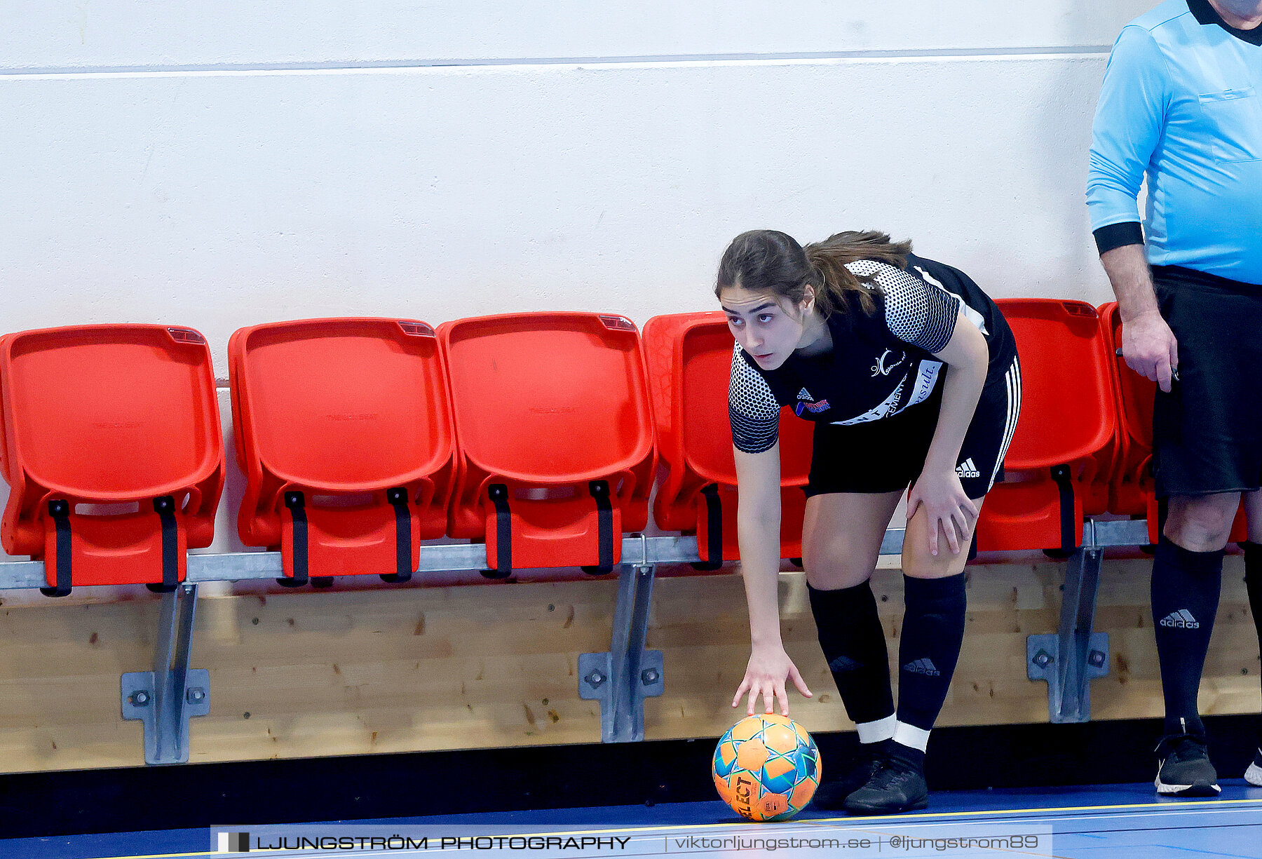 Dina-cupen 2023 1/4-final Skövde KIK-Våmbs IF 3-4,dam,Idrottshallen,Töreboda,Sverige,Futsal,,2023,300656