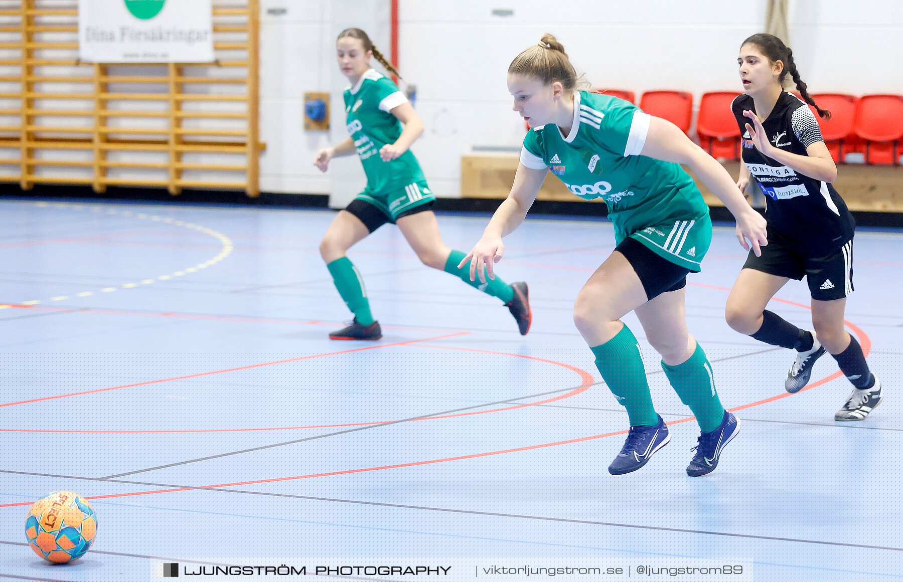 Dina-cupen 2023 1/4-final Skövde KIK-Våmbs IF 3-4,dam,Idrottshallen,Töreboda,Sverige,Futsal,,2023,300666