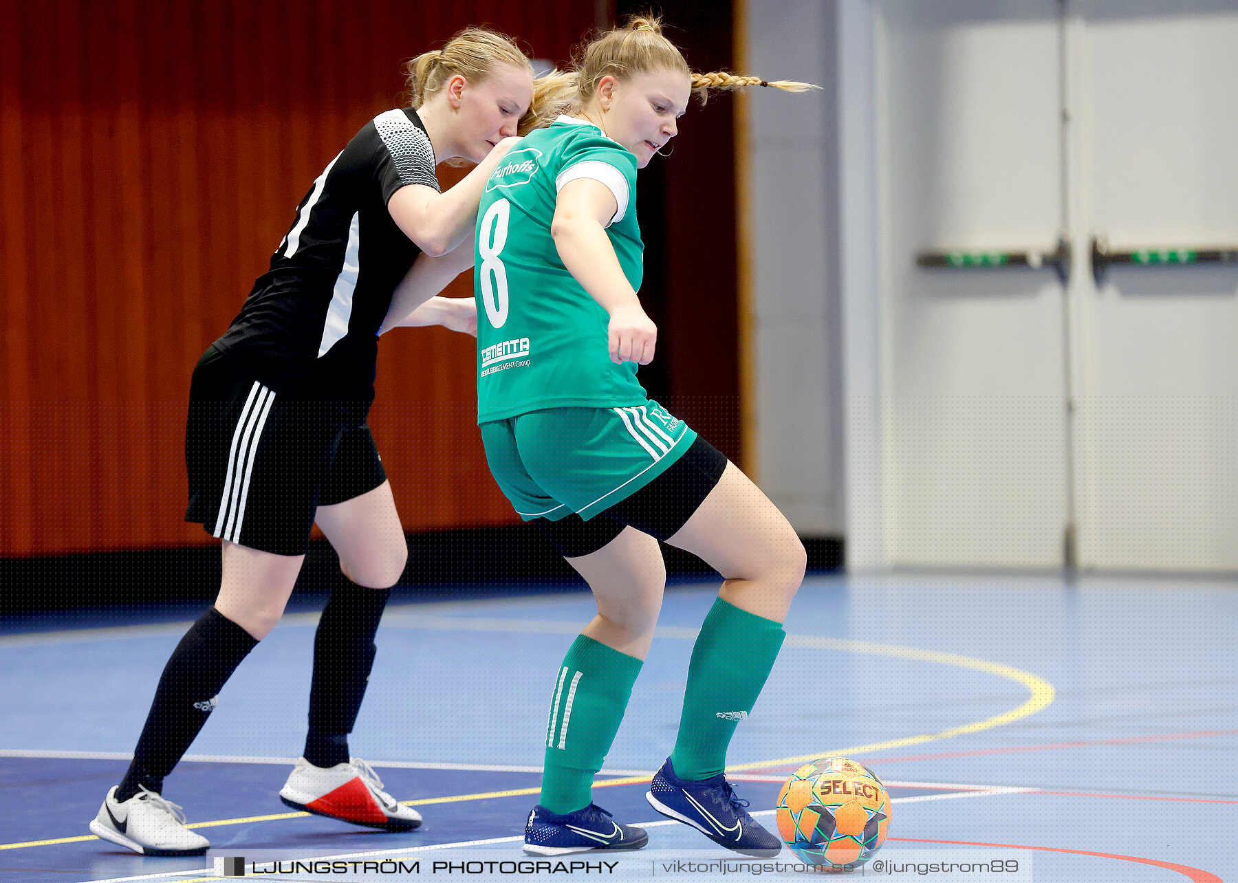 Dina-cupen 2023 1/4-final Skövde KIK-Våmbs IF 3-4,dam,Idrottshallen,Töreboda,Sverige,Futsal,,2023,300676