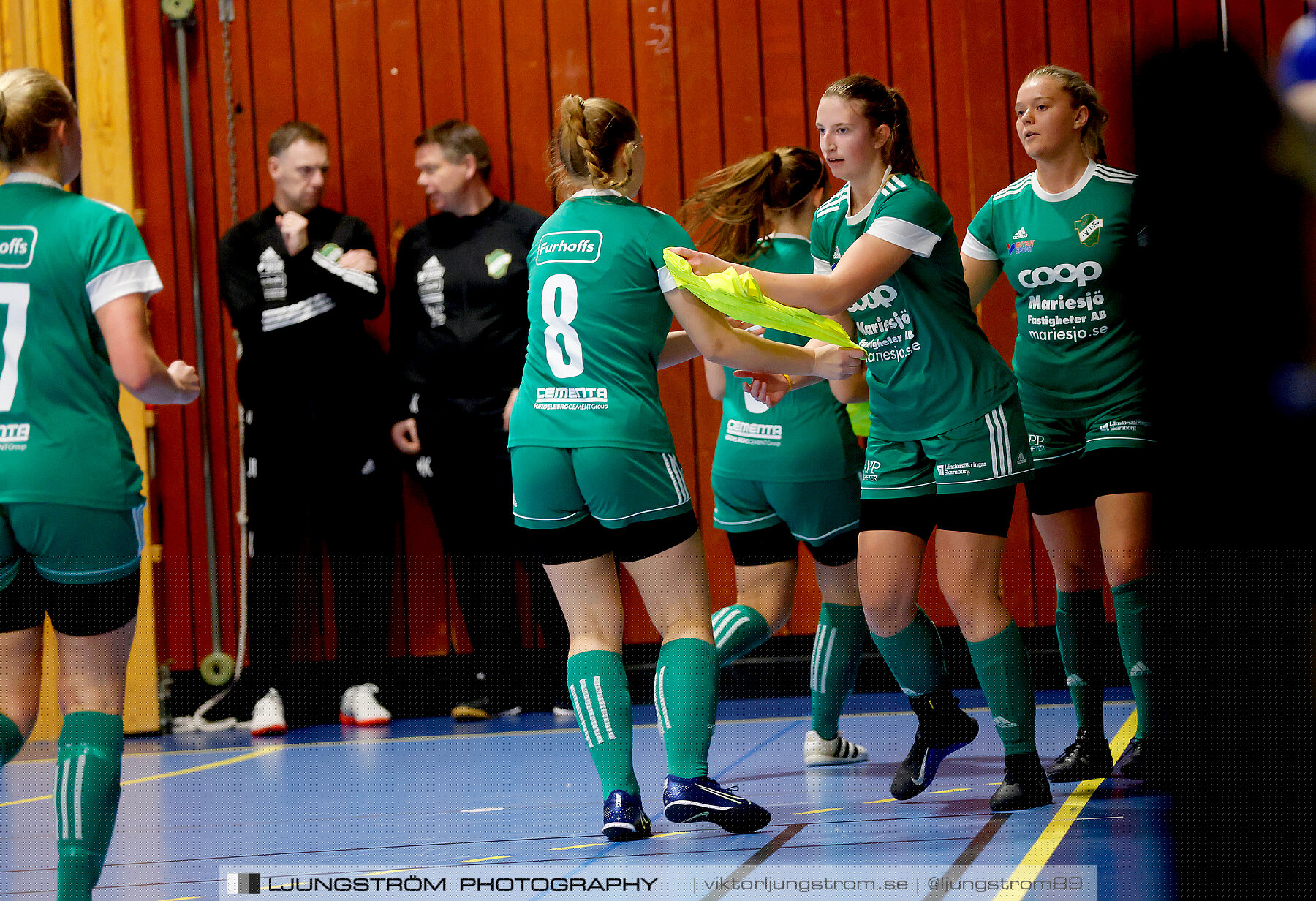 Dina-cupen 2023 1/4-final Skövde KIK-Våmbs IF 3-4,dam,Idrottshallen,Töreboda,Sverige,Futsal,,2023,300683