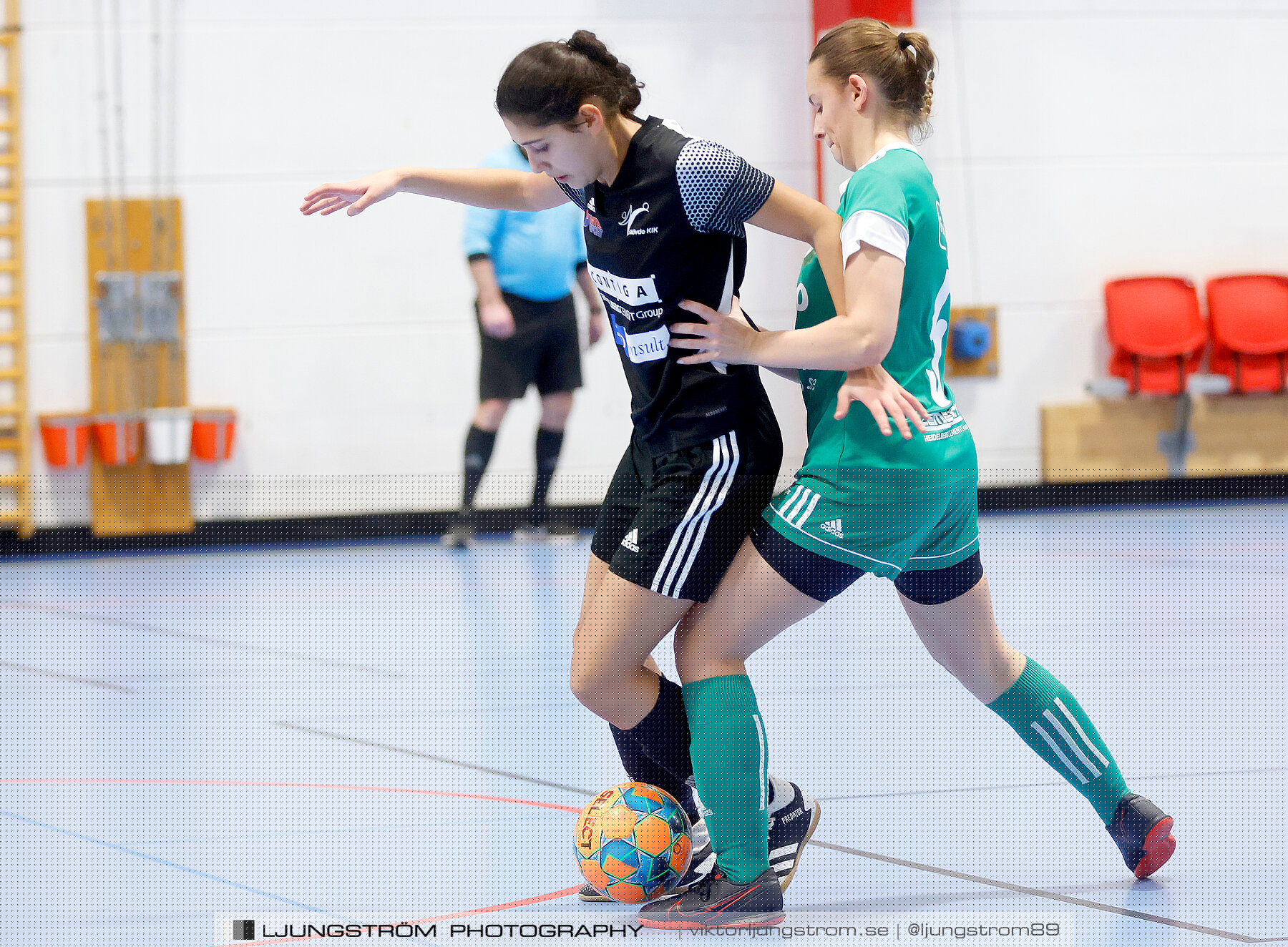 Dina-cupen 2023 1/4-final Skövde KIK-Våmbs IF 3-4,dam,Idrottshallen,Töreboda,Sverige,Futsal,,2023,300697