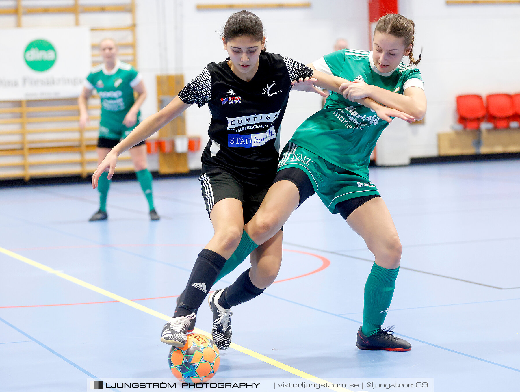 Dina-cupen 2023 1/4-final Skövde KIK-Våmbs IF 3-4,dam,Idrottshallen,Töreboda,Sverige,Futsal,,2023,300700