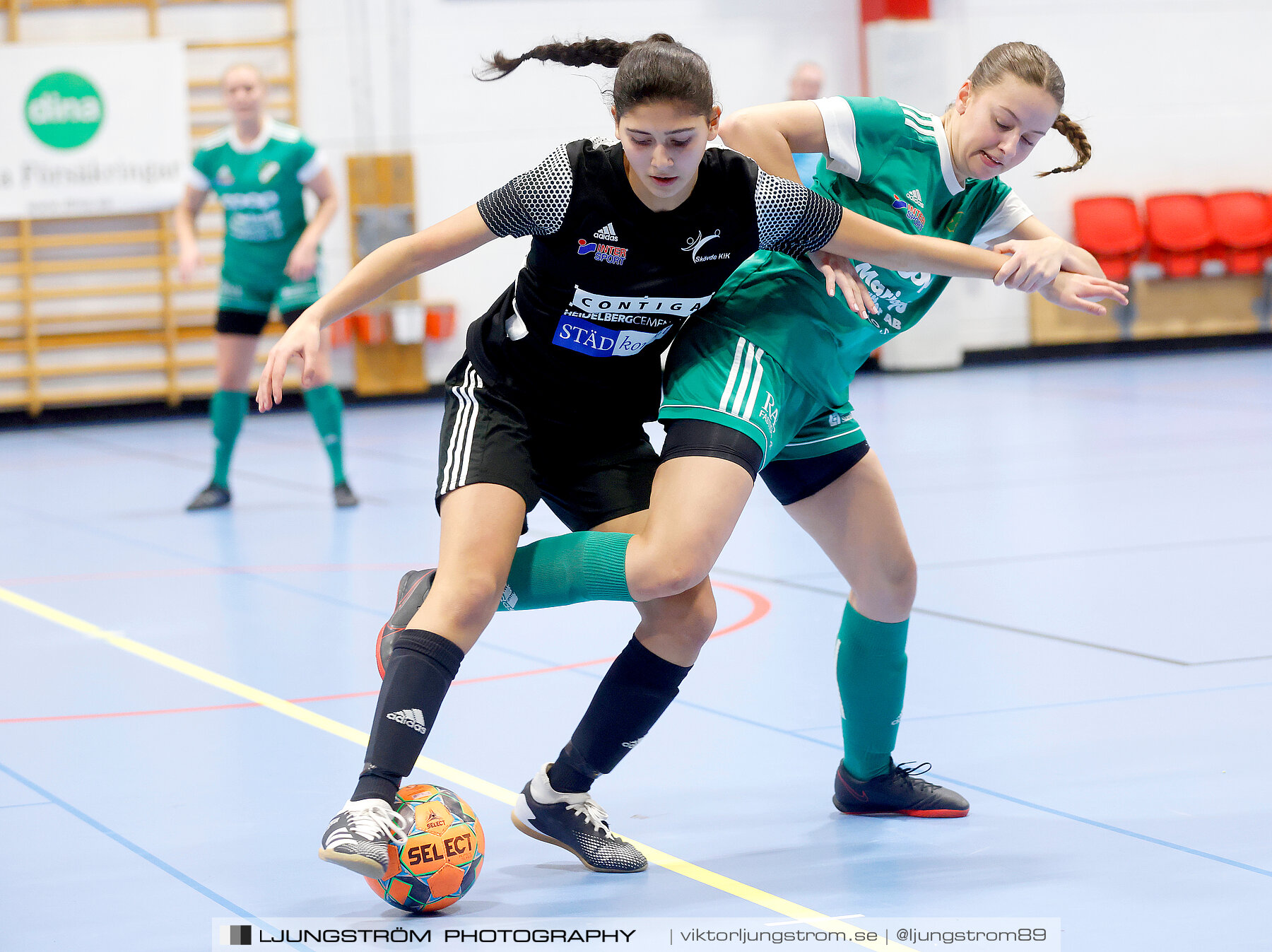 Dina-cupen 2023 1/4-final Skövde KIK-Våmbs IF 3-4,dam,Idrottshallen,Töreboda,Sverige,Futsal,,2023,300701