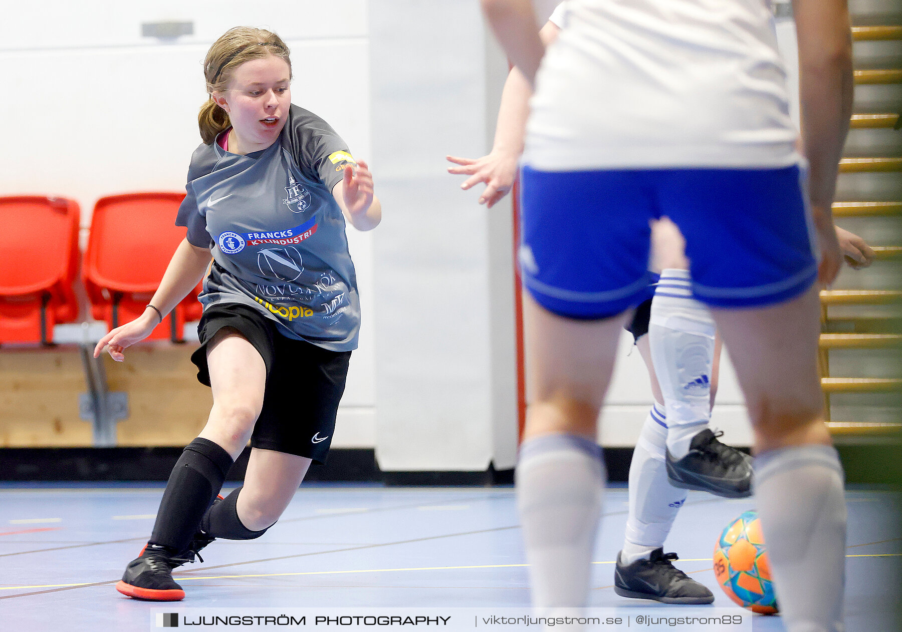 Dina-cupen 2023 1/4-final Falköpings FC-IFK Hjo 3-0,dam,Idrottshallen,Töreboda,Sverige,Futsal,,2023,300748