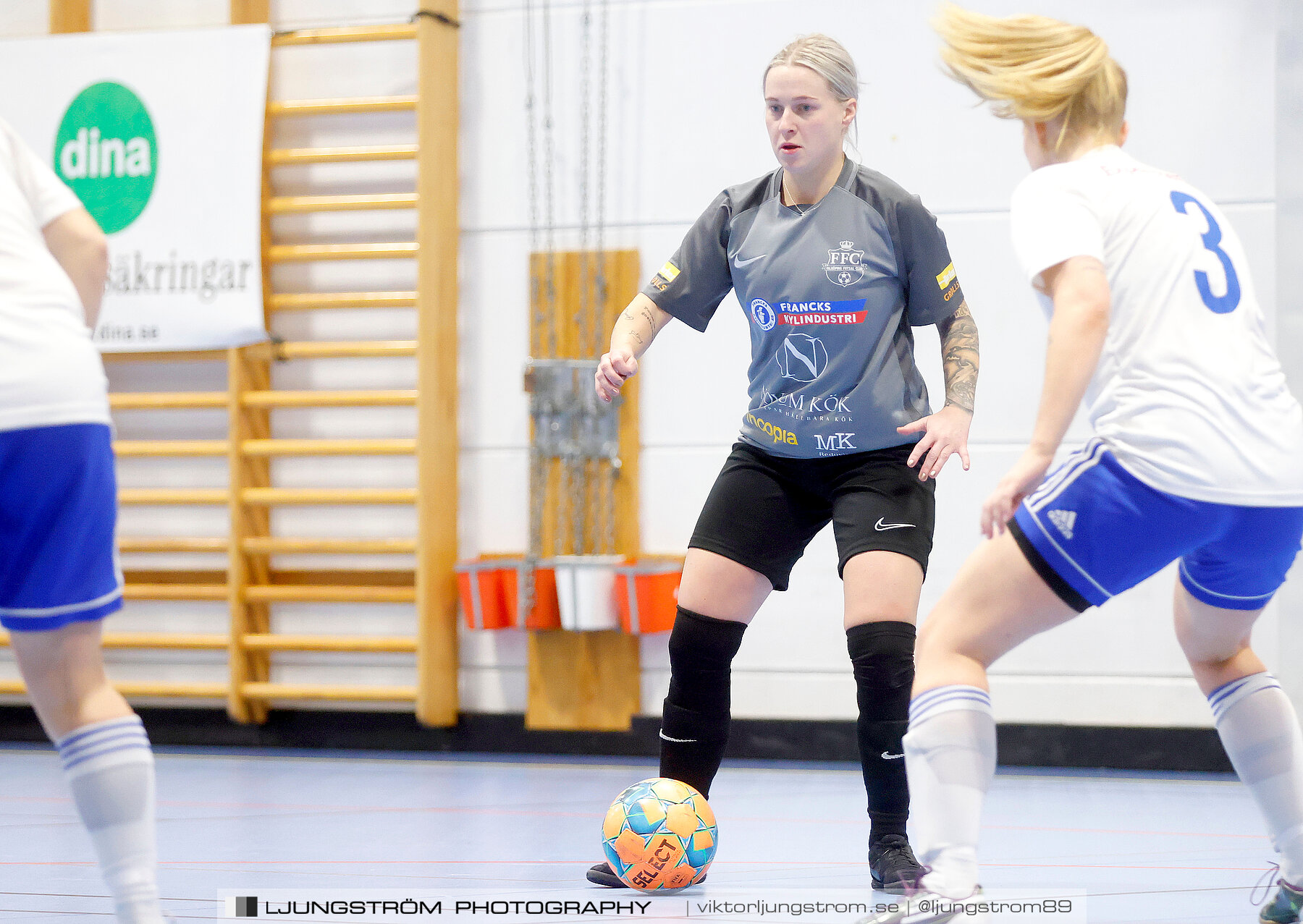 Dina-cupen 2023 1/4-final Falköpings FC-IFK Hjo 3-0,dam,Idrottshallen,Töreboda,Sverige,Futsal,,2023,300749