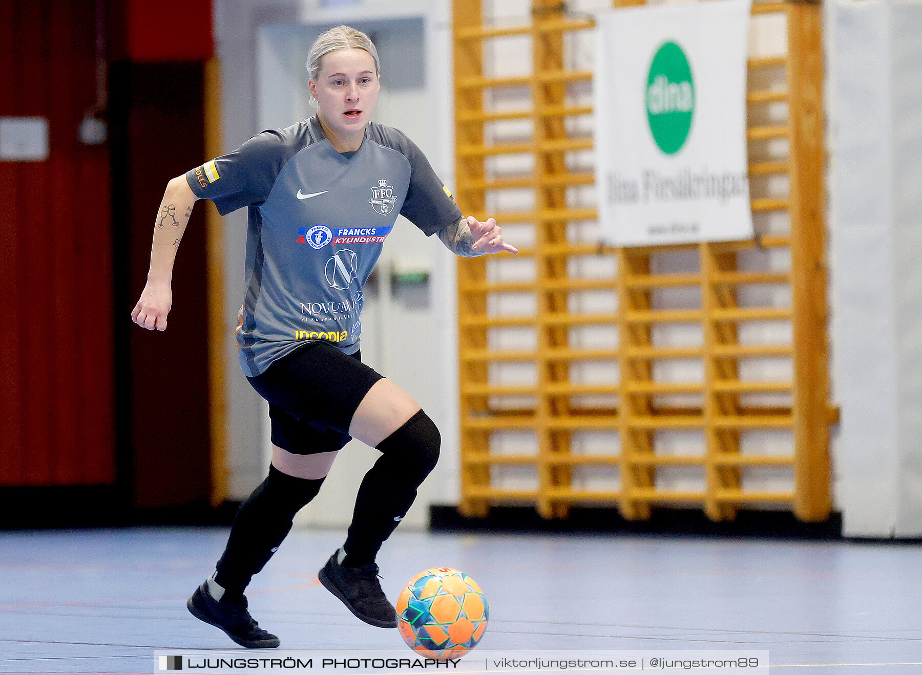 Dina-cupen 2023 1/4-final Falköpings FC-IFK Hjo 3-0,dam,Idrottshallen,Töreboda,Sverige,Futsal,,2023,300768