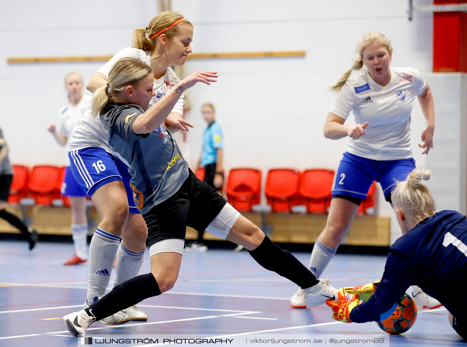 Dina-cupen 2023 1/4-final Falköpings FC-IFK Hjo 3-0,dam,Idrottshallen,Töreboda,Sverige,Futsal,,2023,300778