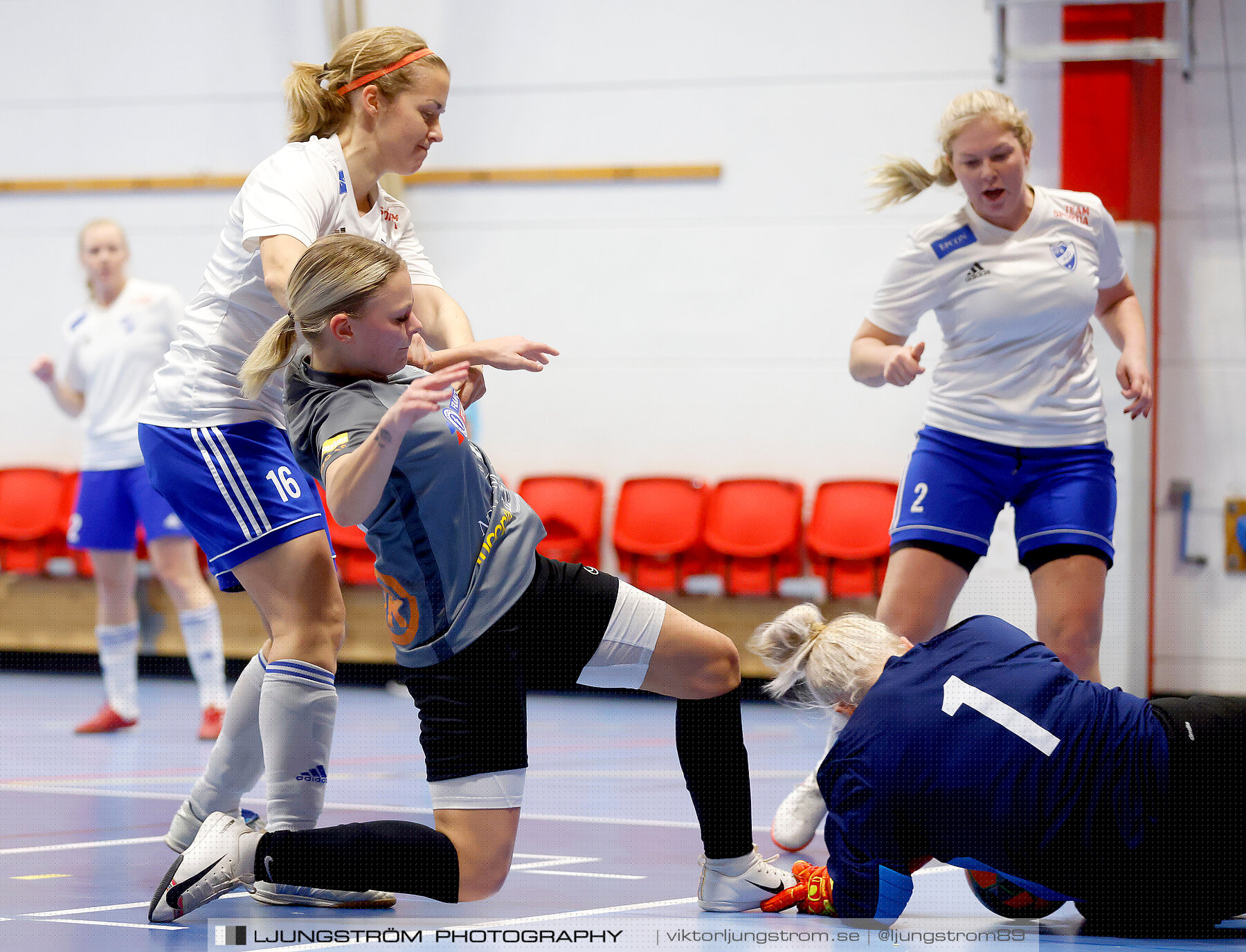 Dina-cupen 2023 1/4-final Falköpings FC-IFK Hjo 3-0,dam,Idrottshallen,Töreboda,Sverige,Futsal,,2023,300779