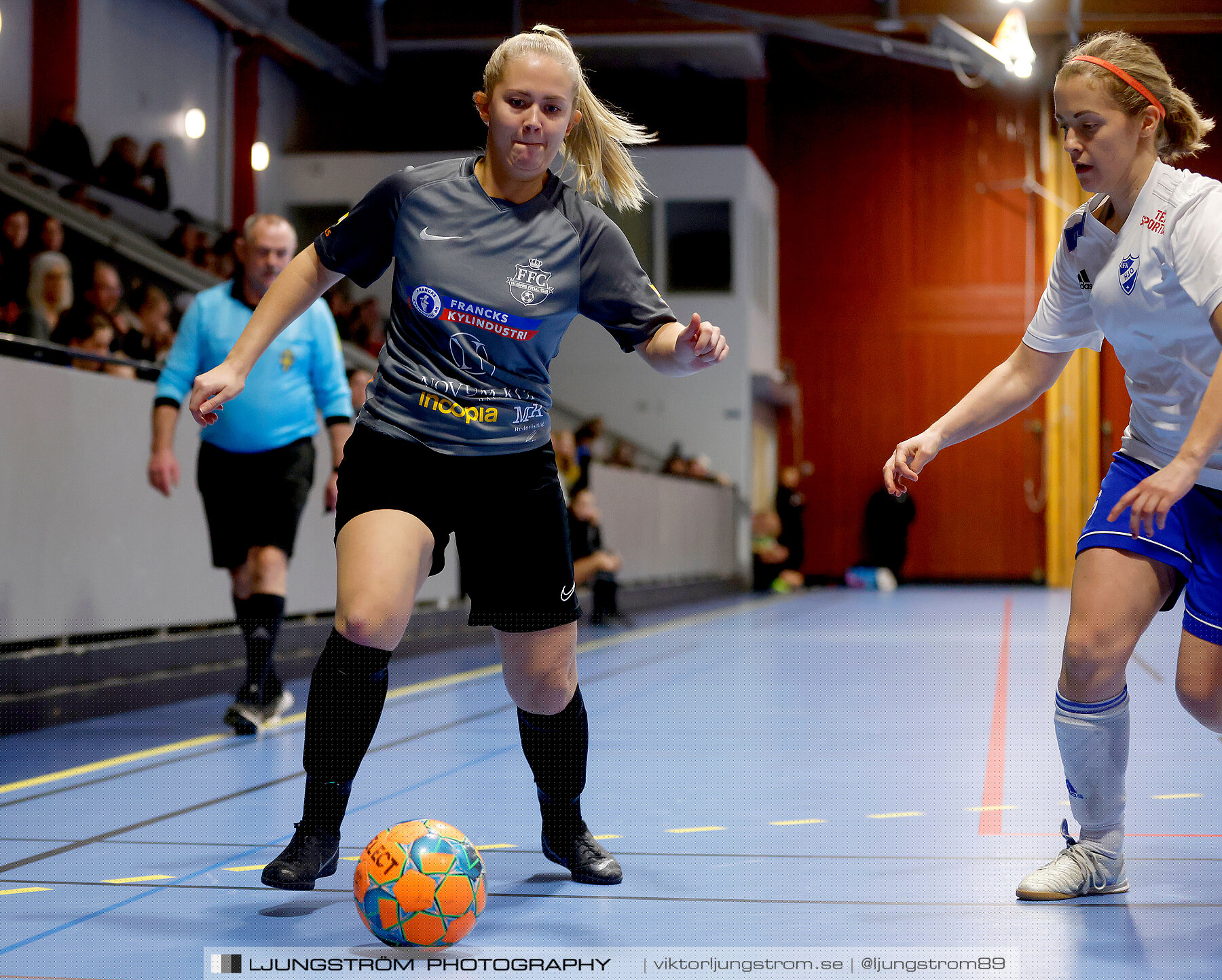 Dina-cupen 2023 1/4-final Falköpings FC-IFK Hjo 3-0,dam,Idrottshallen,Töreboda,Sverige,Futsal,,2023,300780