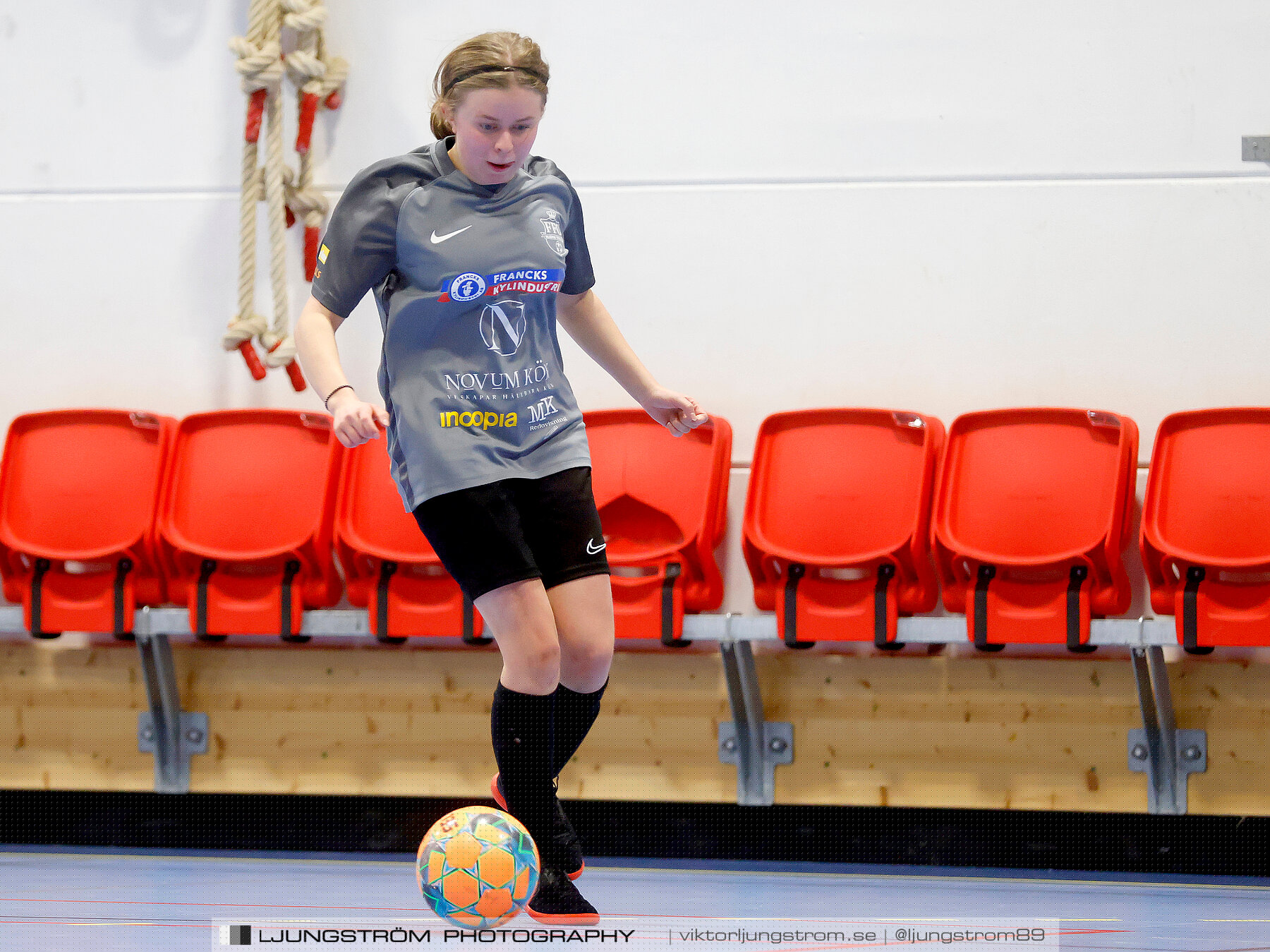 Dina-cupen 2023 1/4-final Falköpings FC-IFK Hjo 3-0,dam,Idrottshallen,Töreboda,Sverige,Futsal,,2023,300789