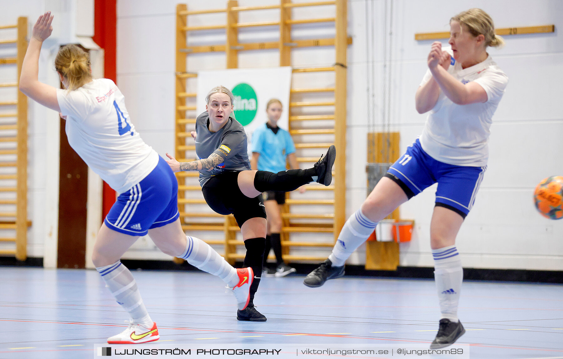 Dina-cupen 2023 1/4-final Falköpings FC-IFK Hjo 3-0,dam,Idrottshallen,Töreboda,Sverige,Futsal,,2023,300803