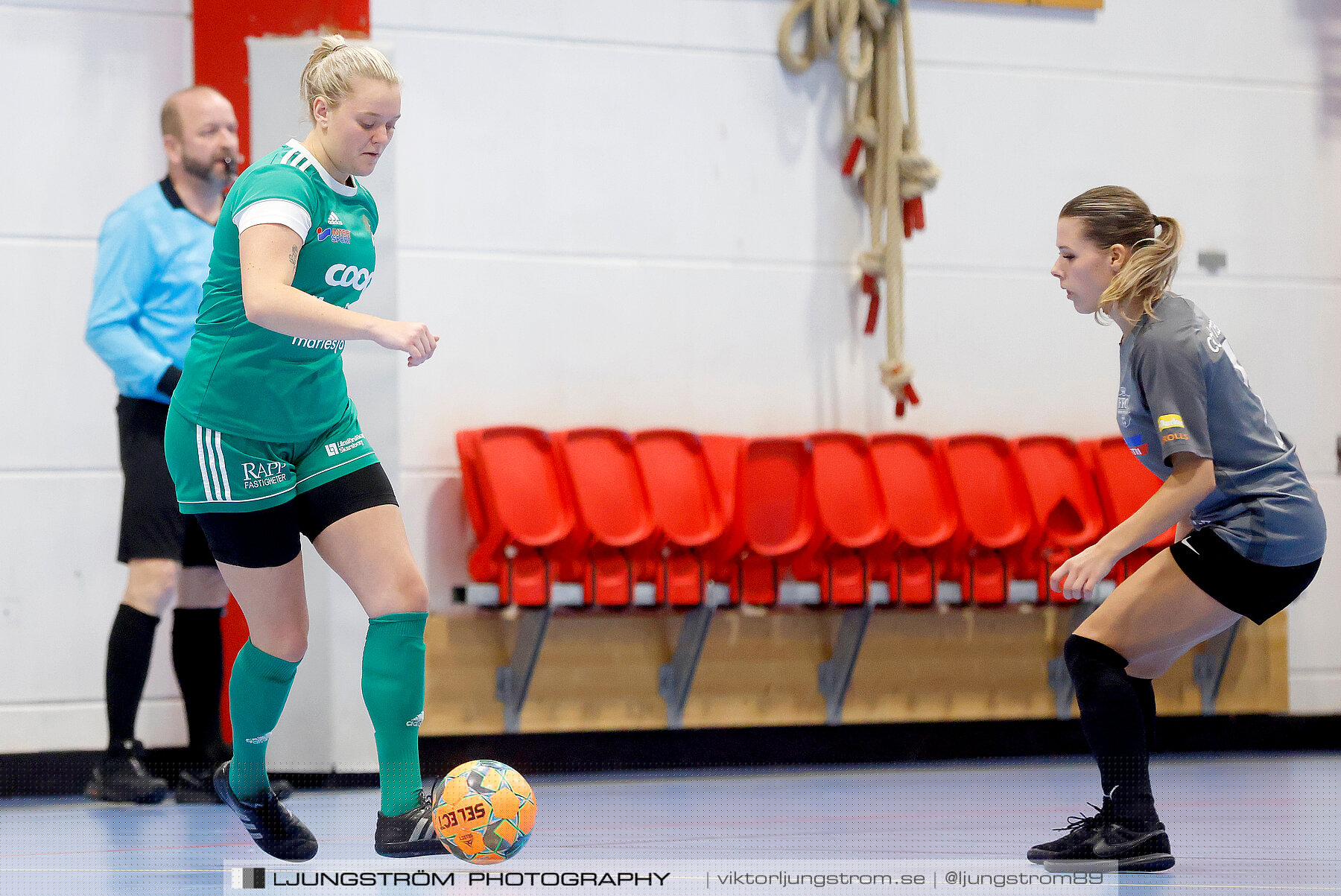 Dina-cupen 2023 FINAL Våmbs IF-Falköpings FC 1-2,dam,Idrottshallen,Töreboda,Sverige,Futsal,,2023,301128