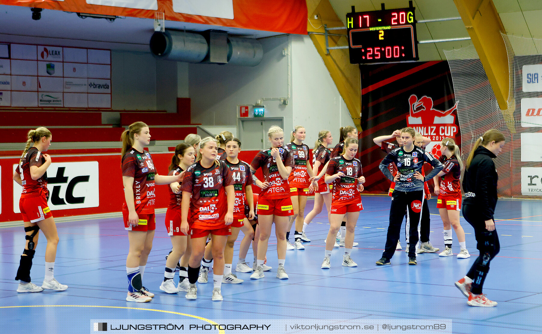 USM F18 Steg 3 Skövde HF-IK Baltichov 17-20,dam,Skövde Idrottshall,Skövde,Sverige,Ungdoms-SM,Handboll,2023,301152