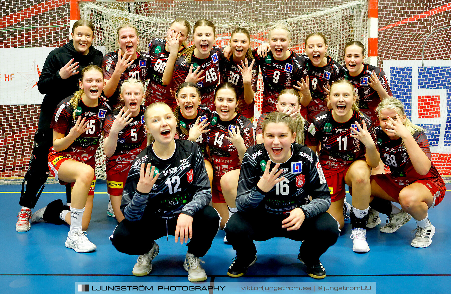 USM F18 Steg 3 Skövde HF-IK Baltichov 17-20,dam,Skövde Idrottshall,Skövde,Sverige,Ungdoms-SM,Handboll,2023,301162