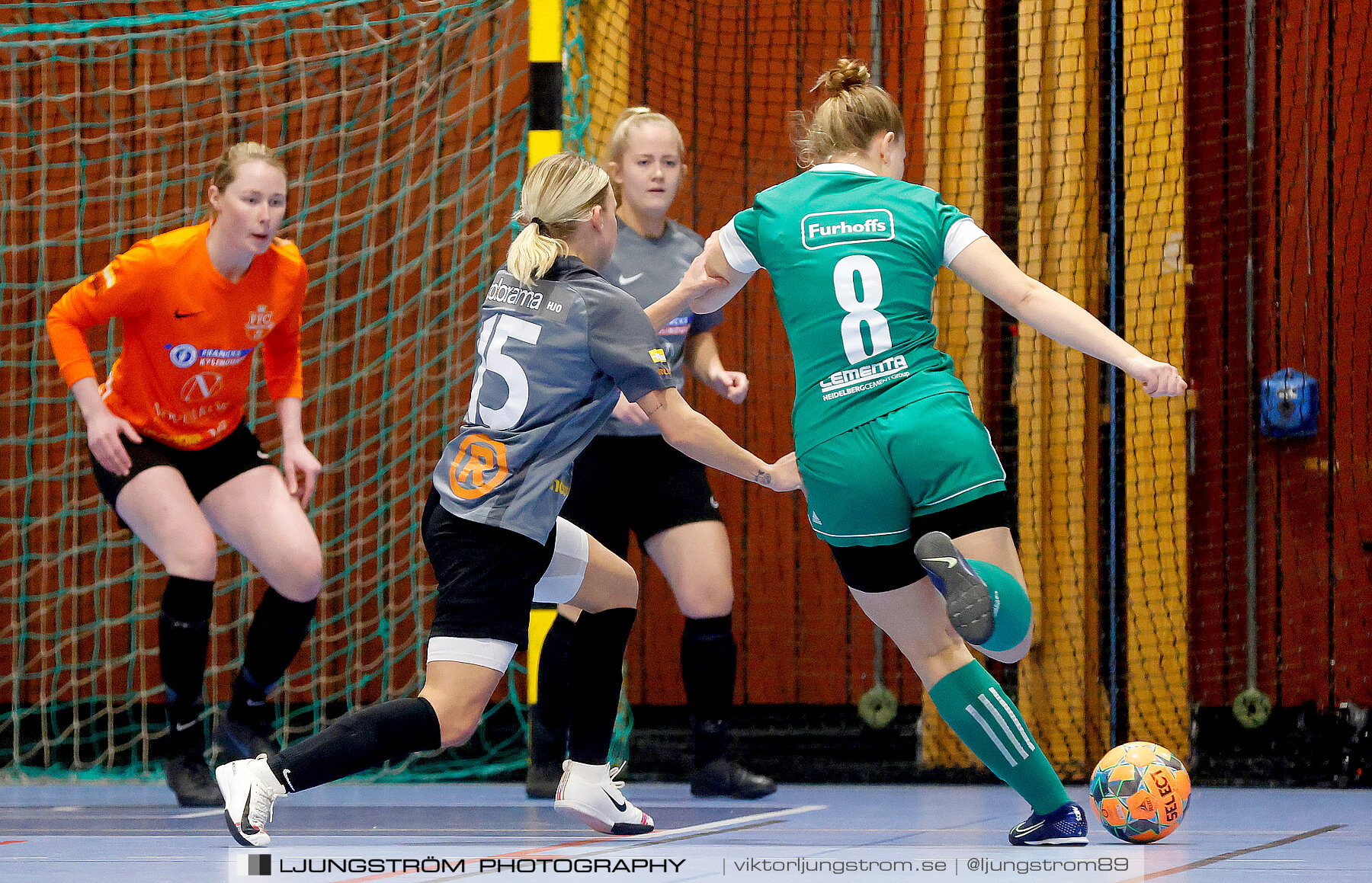 Dina-cupen 2023 FINAL Våmbs IF-Falköpings FC 1-2,dam,Idrottshallen,Töreboda,Sverige,Futsal,,2023,301175