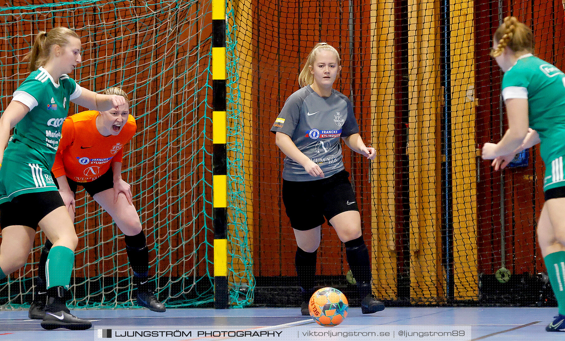 Dina-cupen 2023 FINAL Våmbs IF-Falköpings FC 1-2,dam,Idrottshallen,Töreboda,Sverige,Futsal,,2023,301176