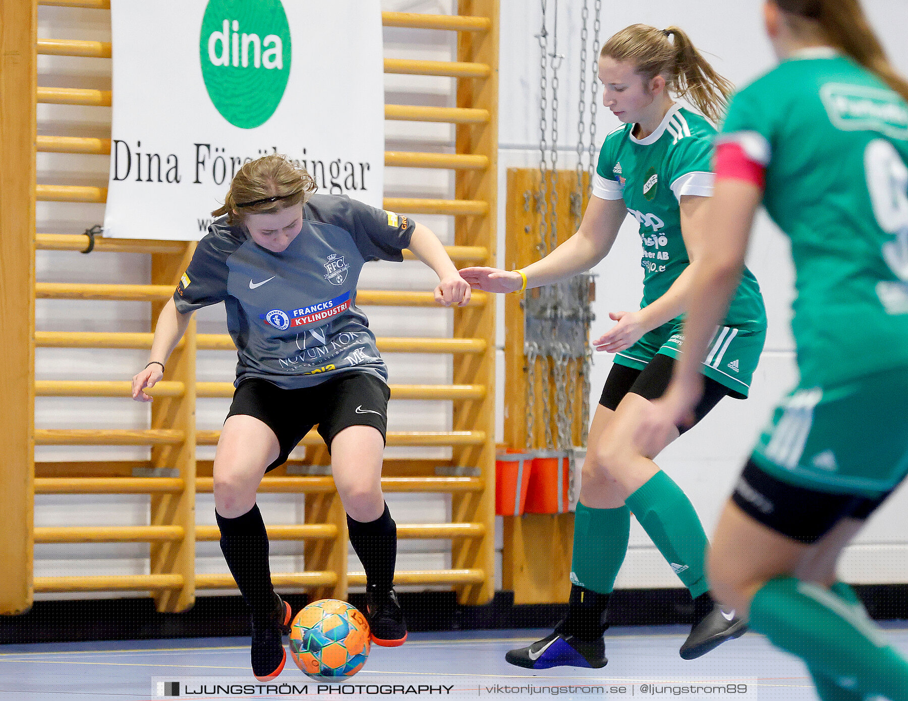 Dina-cupen 2023 FINAL Våmbs IF-Falköpings FC 1-2,dam,Idrottshallen,Töreboda,Sverige,Futsal,,2023,301185