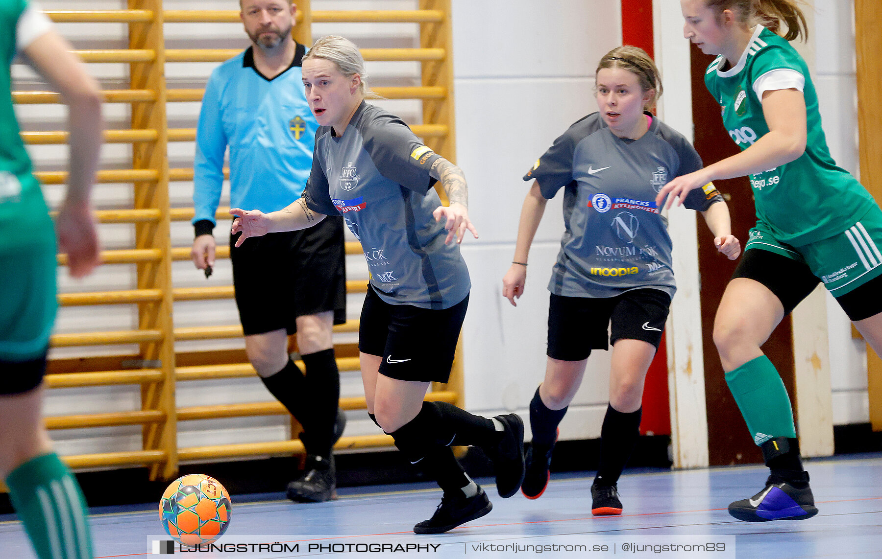 Dina-cupen 2023 FINAL Våmbs IF-Falköpings FC 1-2,dam,Idrottshallen,Töreboda,Sverige,Futsal,,2023,301187