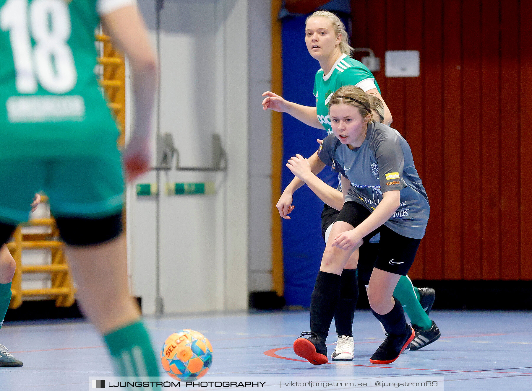 Dina-cupen 2023 FINAL Våmbs IF-Falköpings FC 1-2,dam,Idrottshallen,Töreboda,Sverige,Futsal,,2023,301190