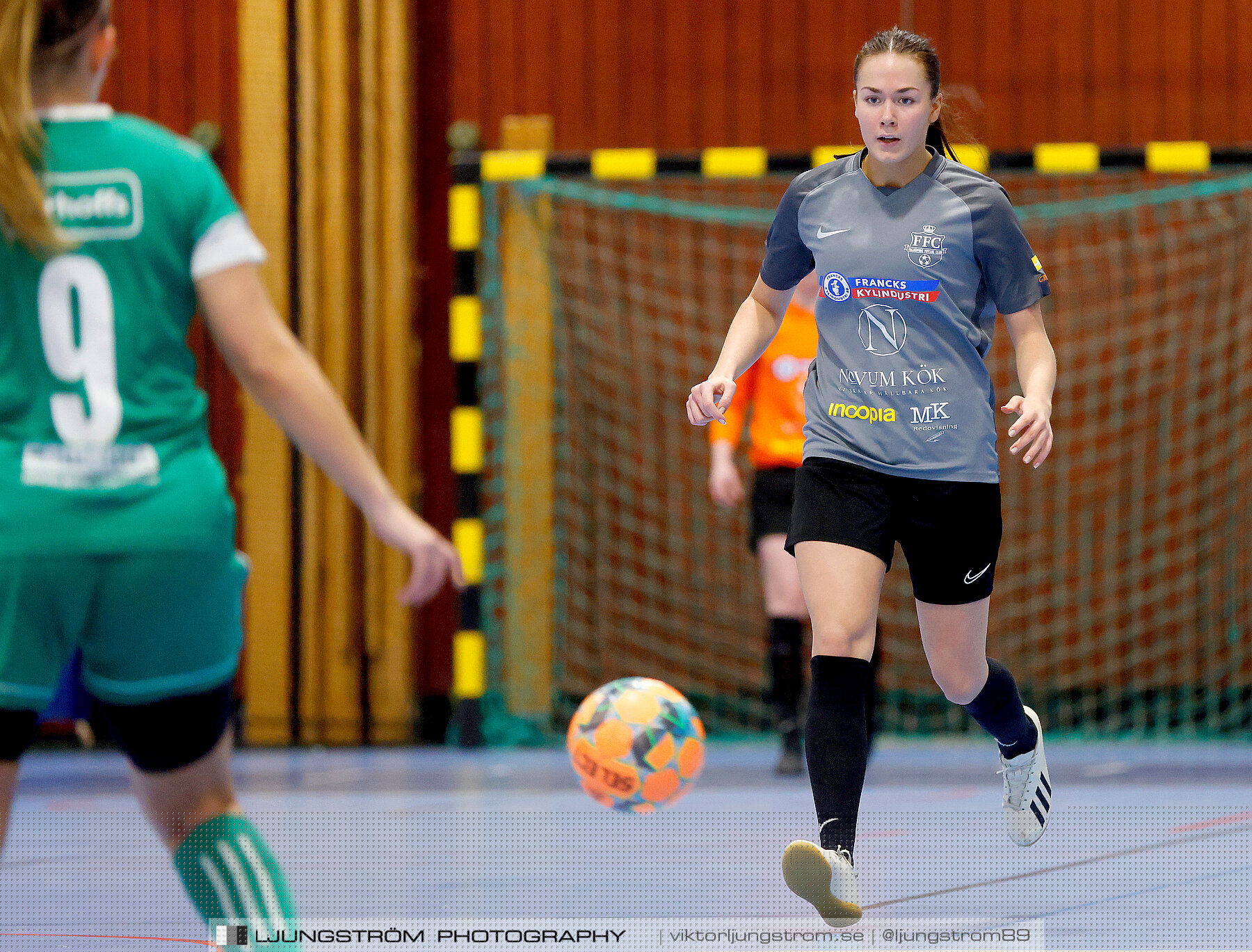 Dina-cupen 2023 FINAL Våmbs IF-Falköpings FC 1-2,dam,Idrottshallen,Töreboda,Sverige,Futsal,,2023,301192