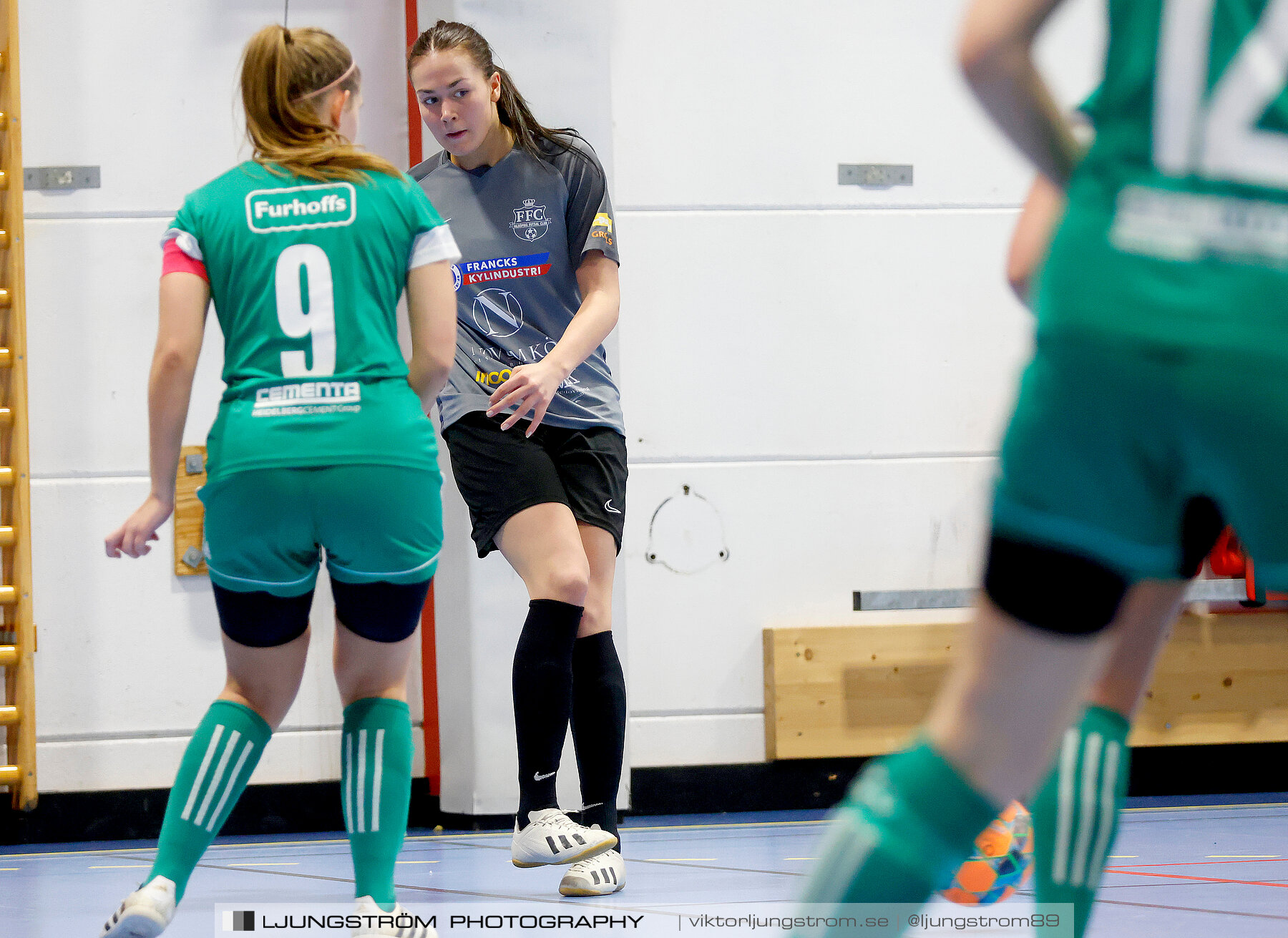 Dina-cupen 2023 FINAL Våmbs IF-Falköpings FC 1-2,dam,Idrottshallen,Töreboda,Sverige,Futsal,,2023,301195